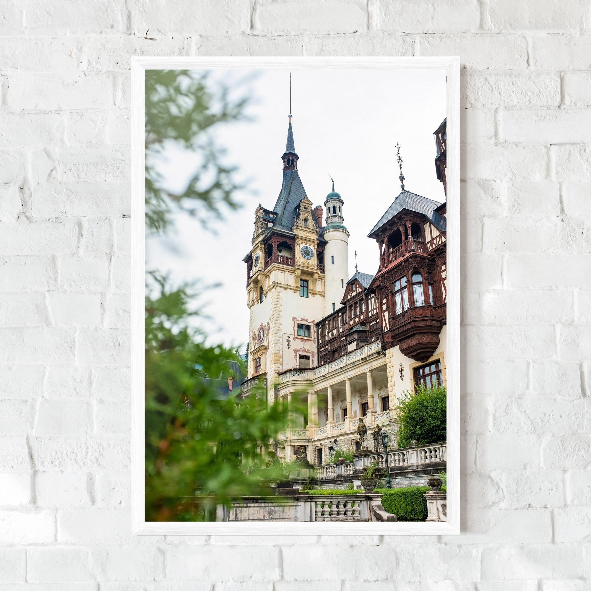 Keretezett Poszter Peles Castle Romania mockup 0