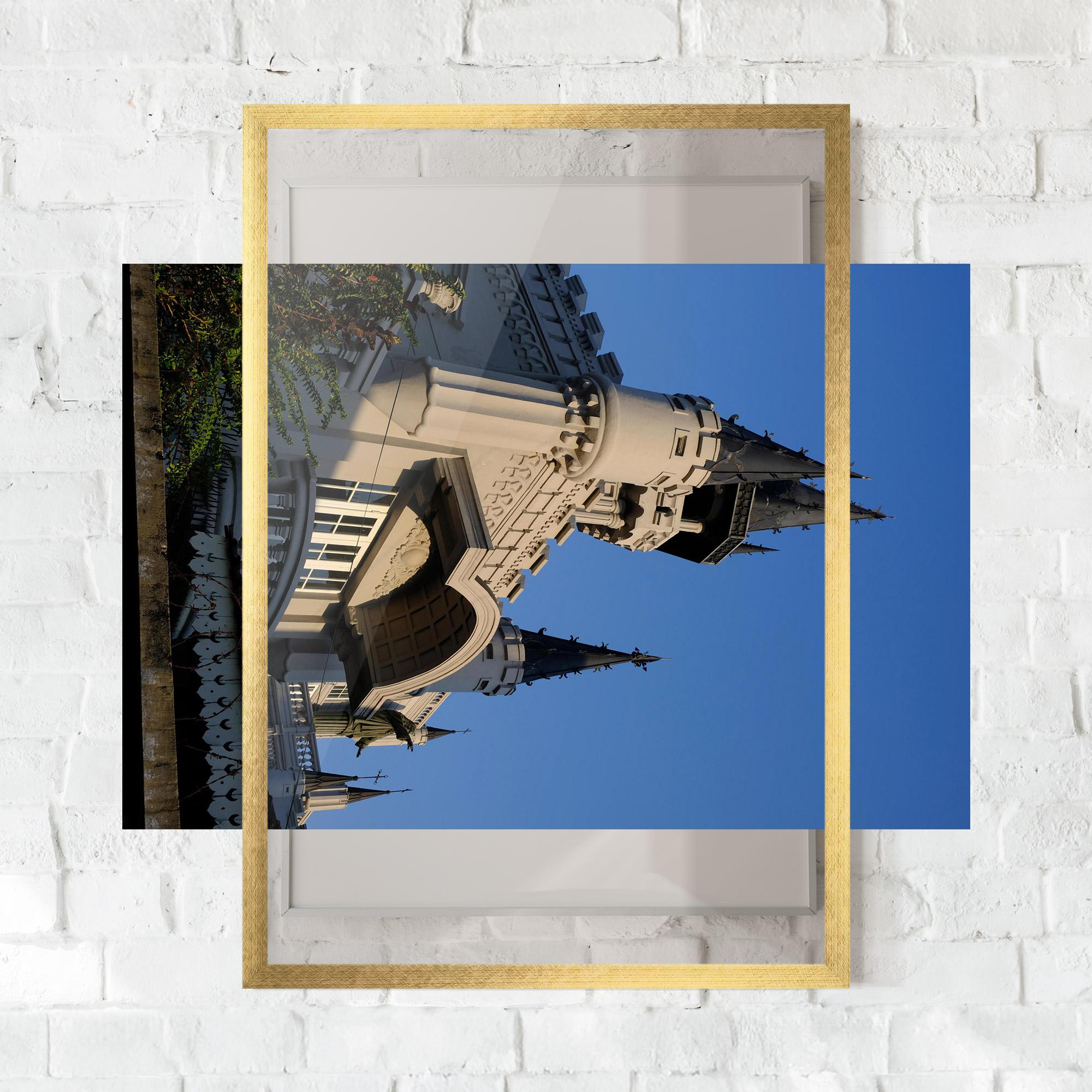 Keretezett Poszter Castle Blue mockup 0