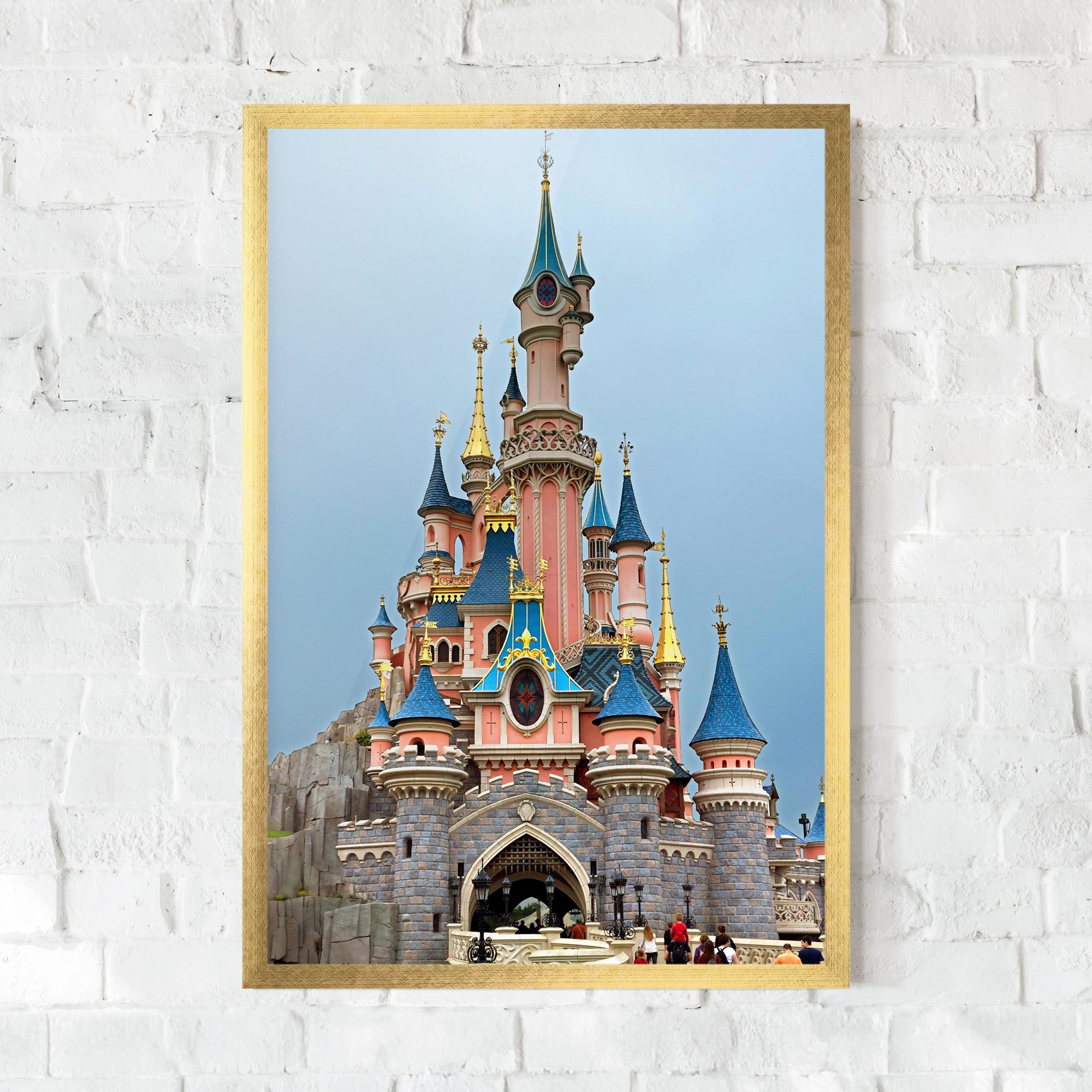 Keretezett Poszter Disneyland Castle mockup 0