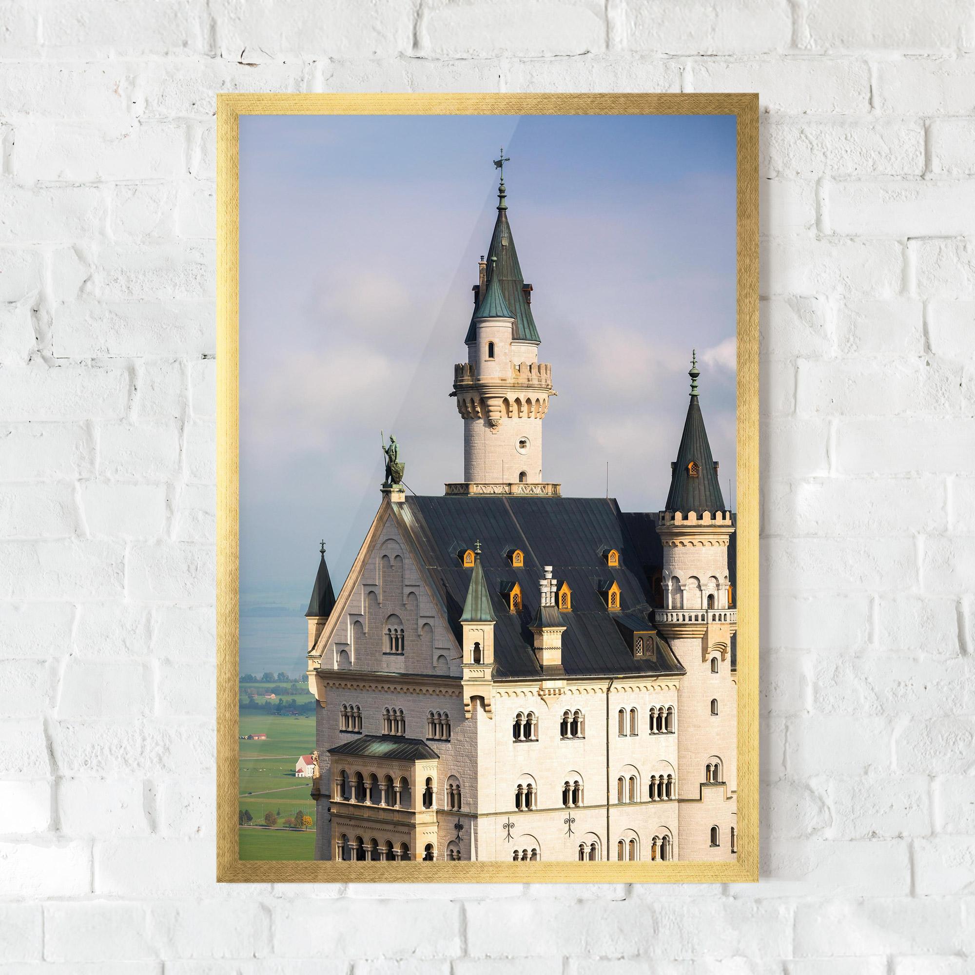 Keretezett Poszter Neuschwanstein Castle View mockup 0