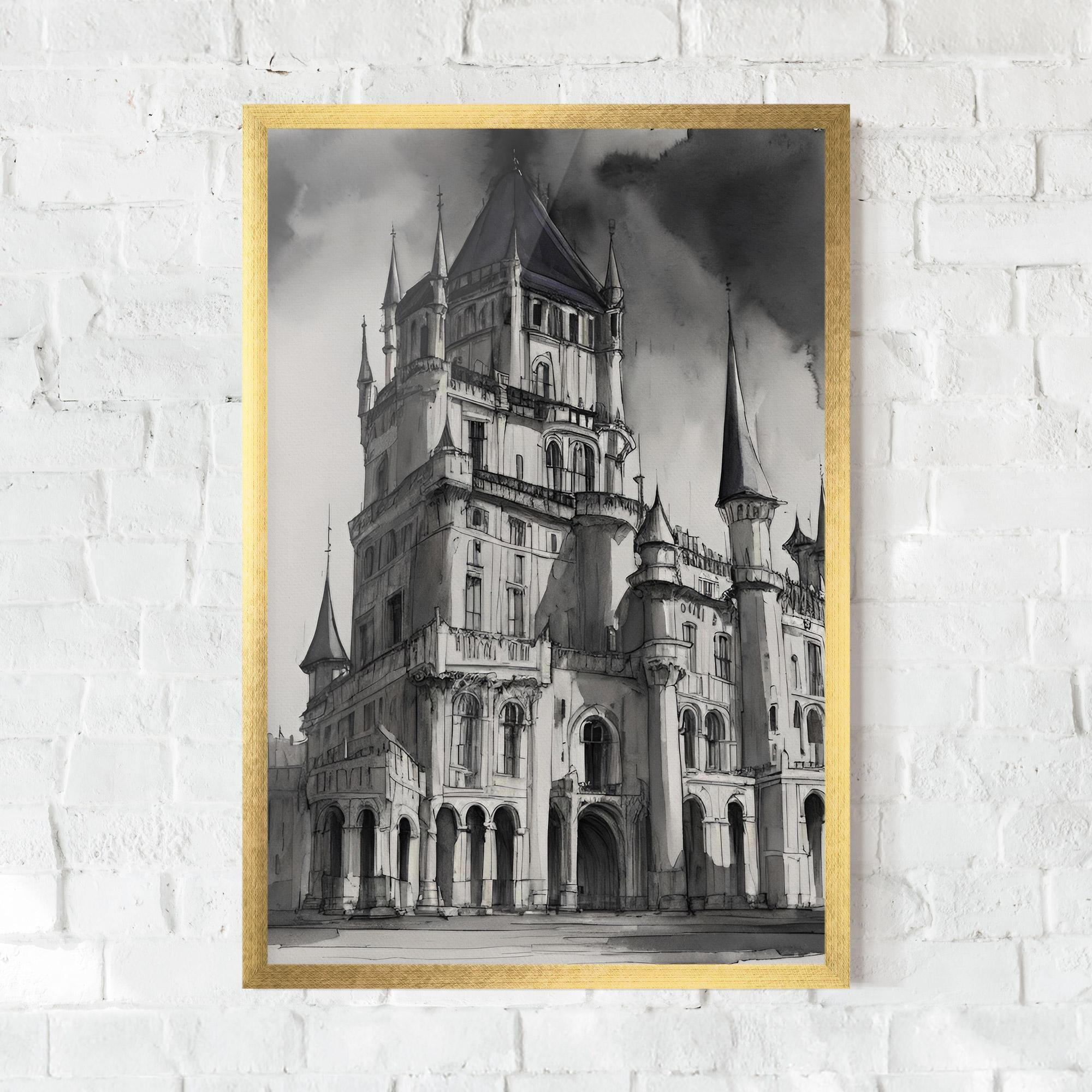 Keretezett Poszter Palace Versailles mockup 0