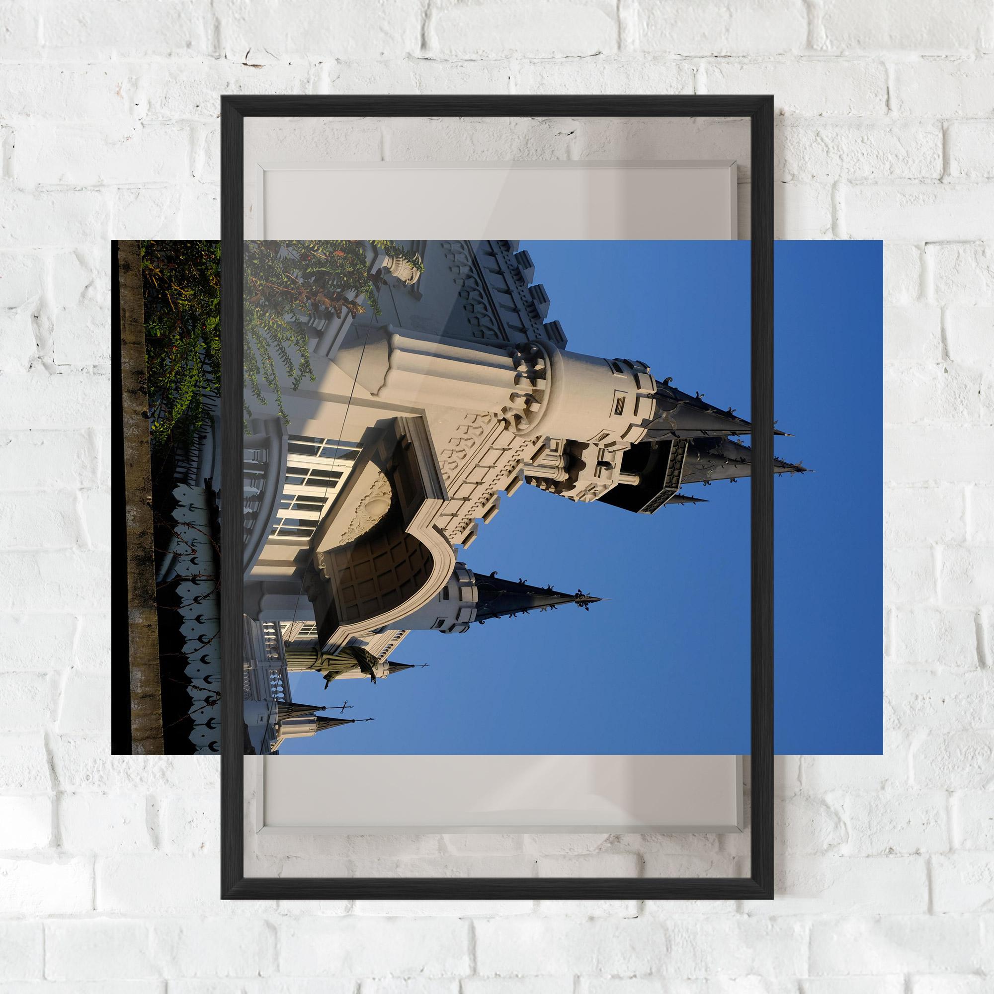 Keretezett Poszter Castle Blue mockup 0