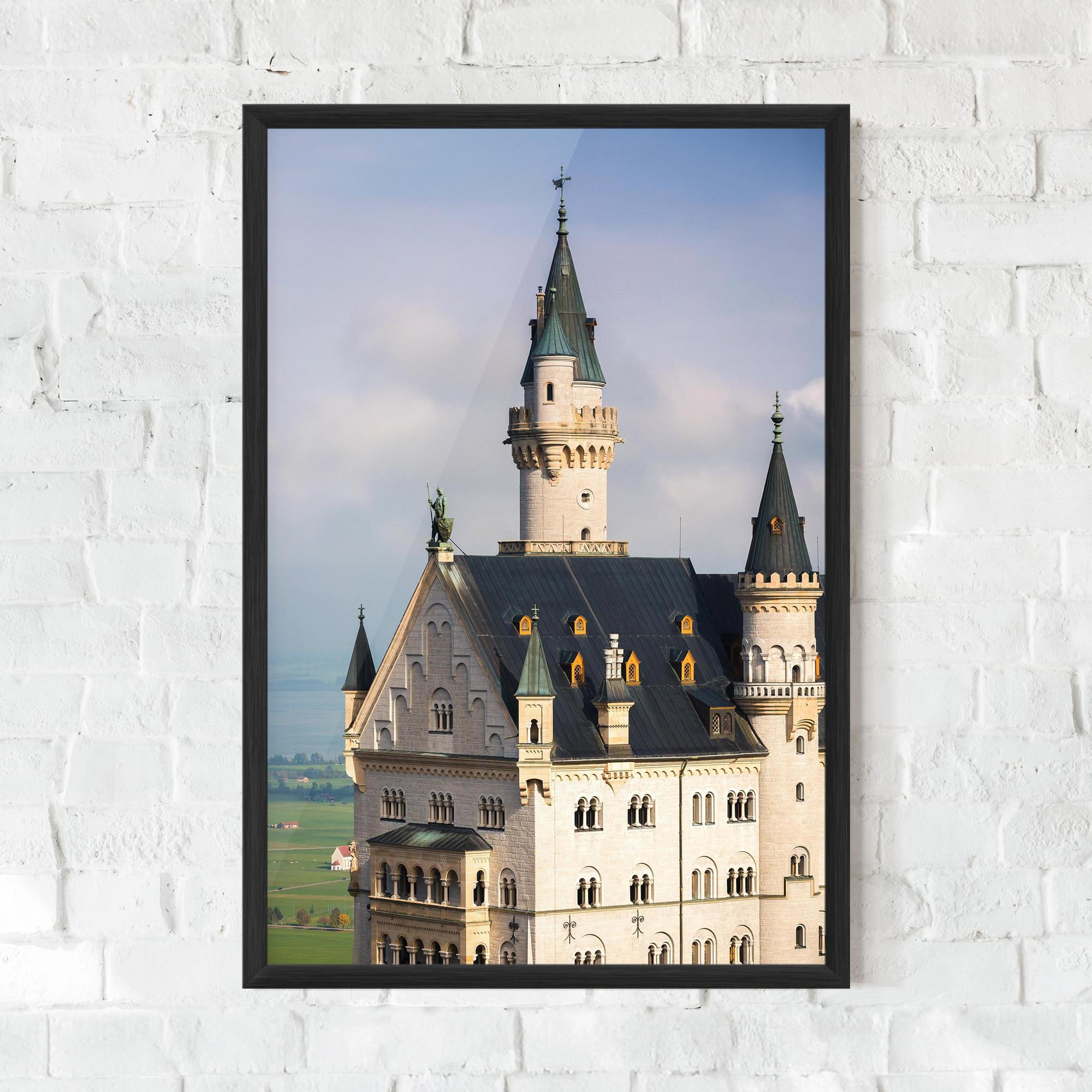 Keretezett Poszter Neuschwanstein Castle View mockup 0