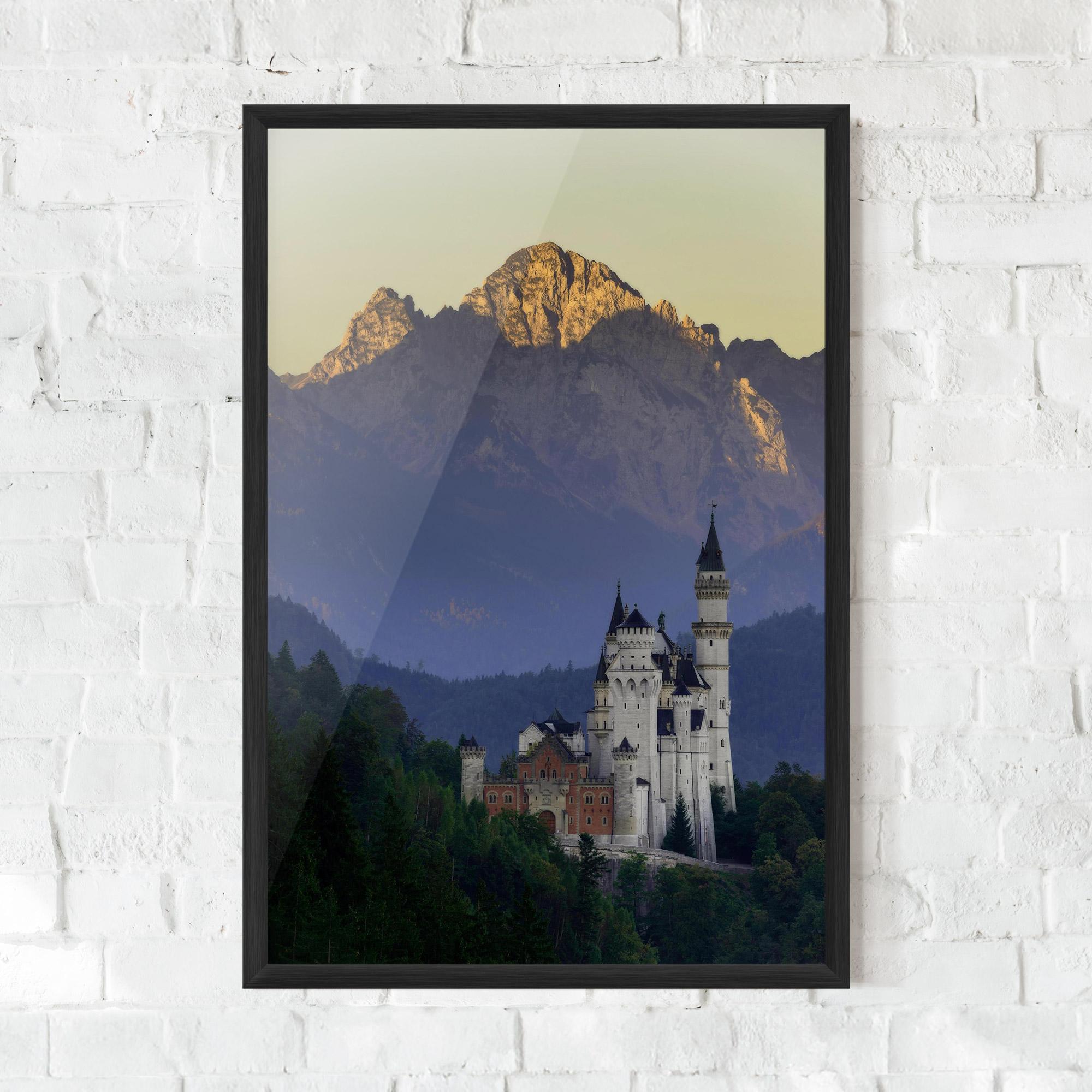Keretezett Poszter Neuschwanstein Castle mockup 0