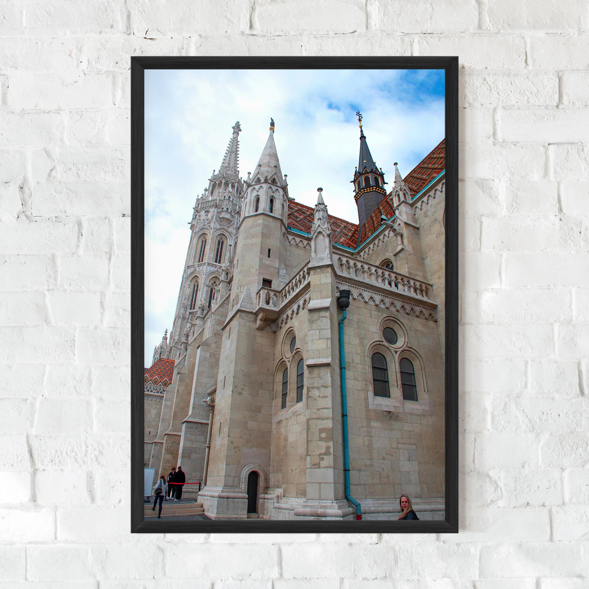 Keretezett Poszter Old Building mockup 0