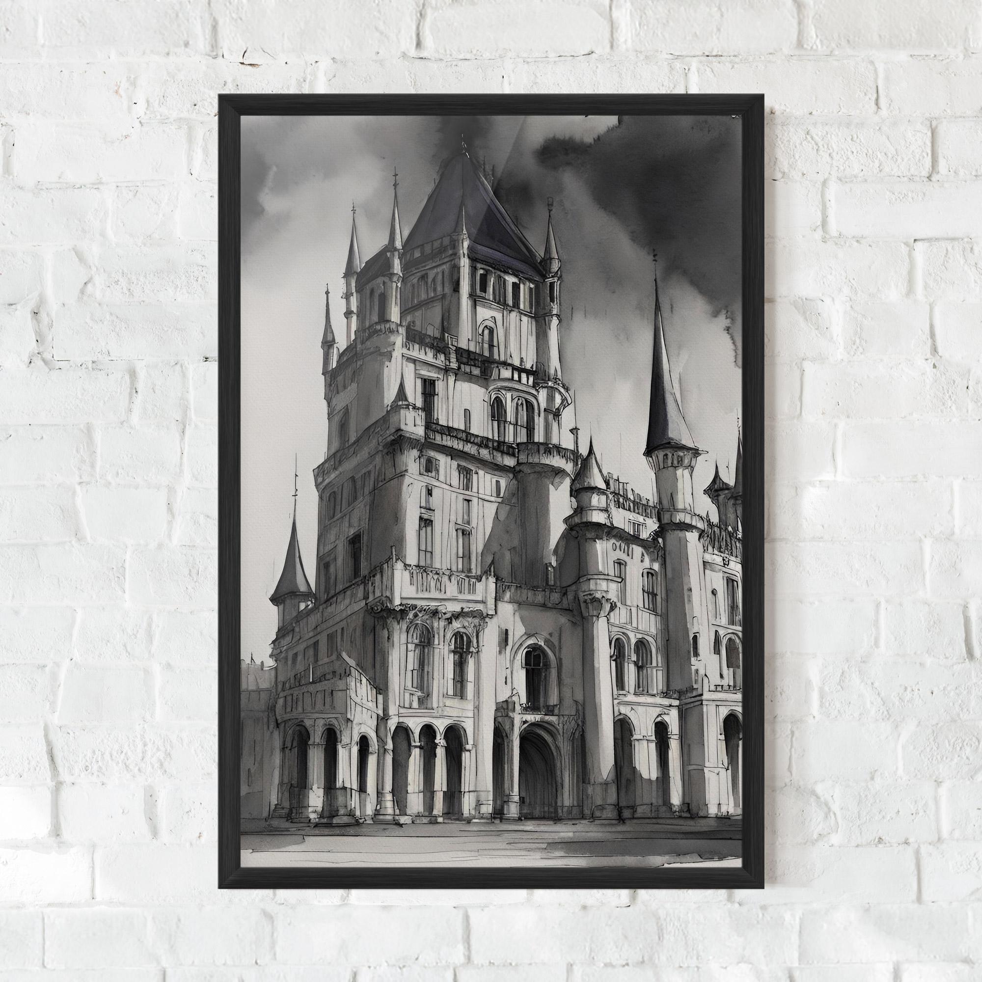 Keretezett Poszter Palace Versailles mockup 0