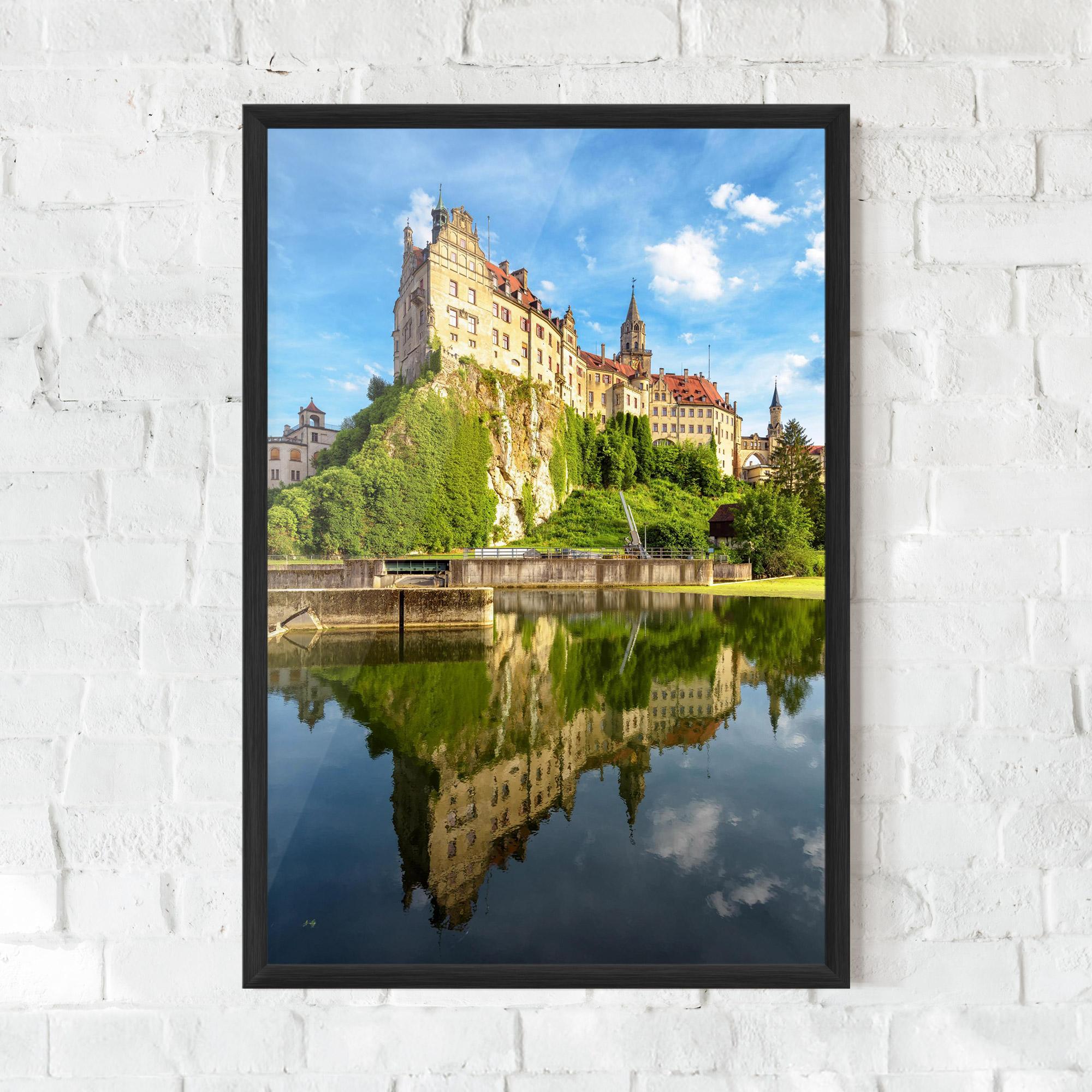 Keretezett Poszter Sigmaringen Castle Germany mockup 0