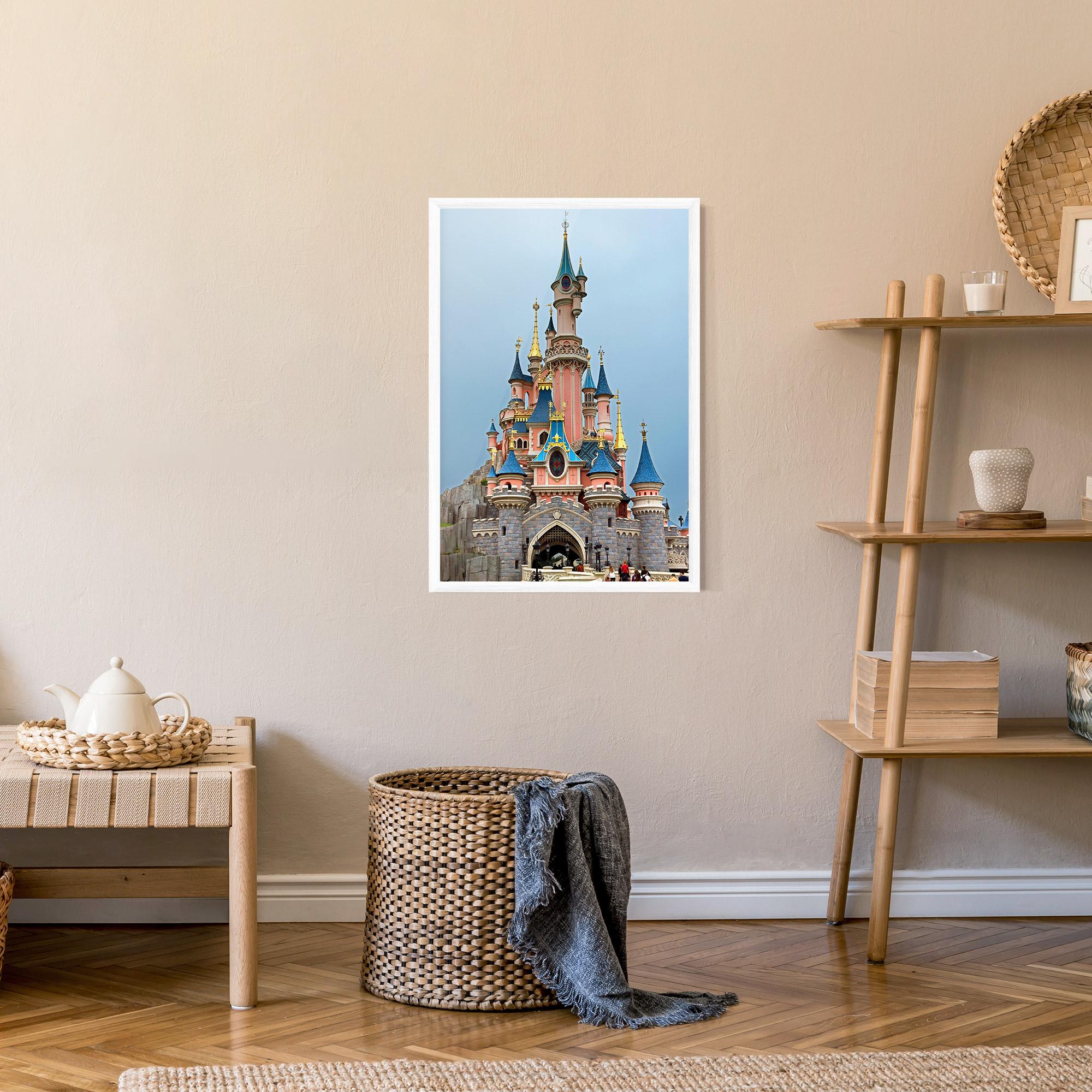 Keretezett Poszter Disneyland Castle mockup 9