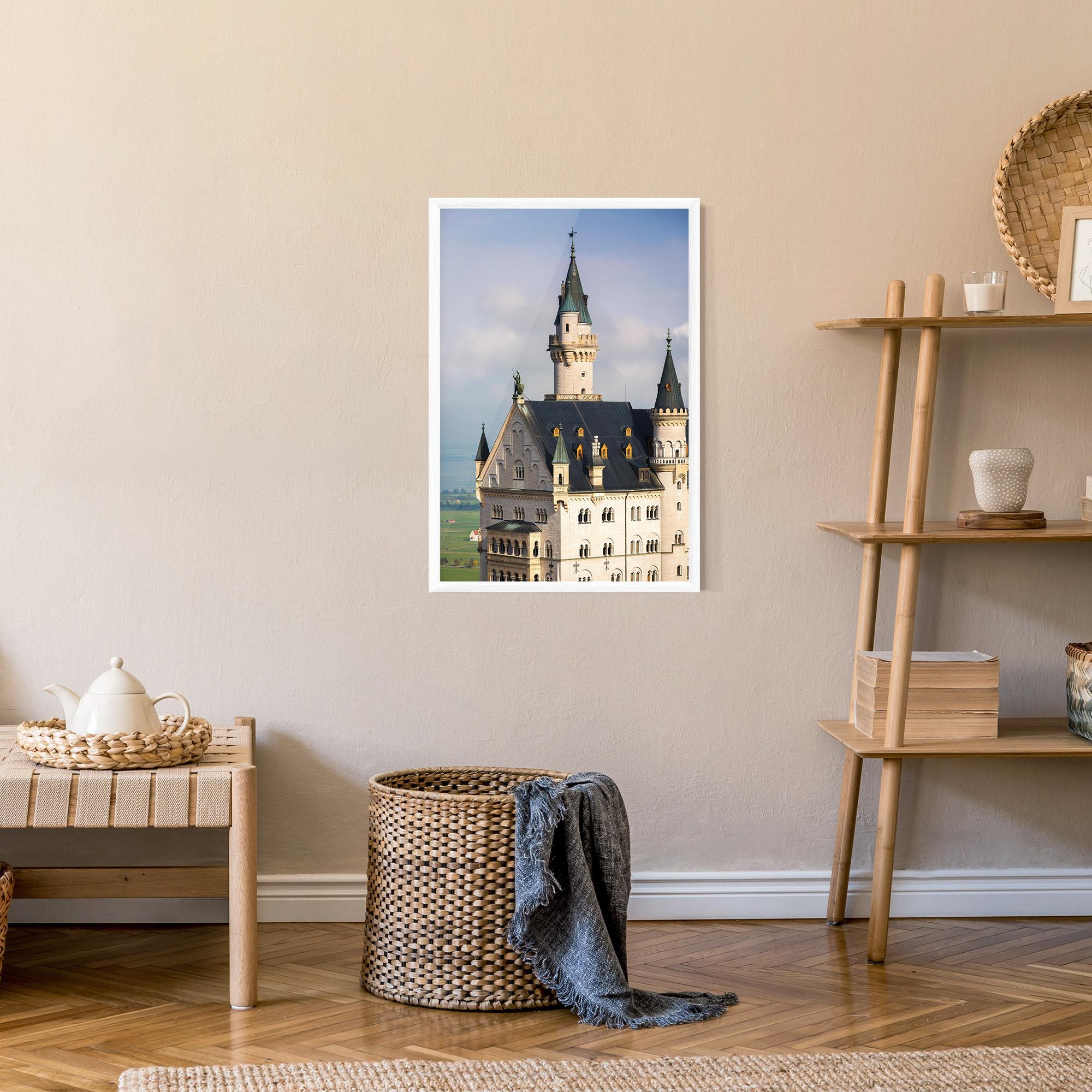 Keretezett Poszter Neuschwanstein Castle View mockup 9