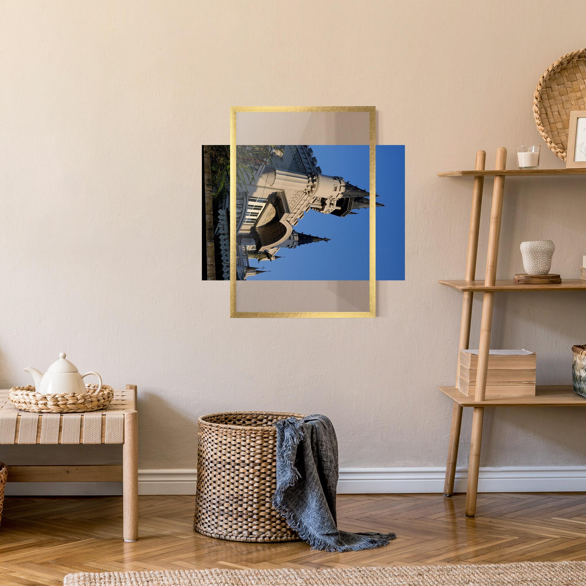 Keretezett Poszter Castle Blue mockup 9