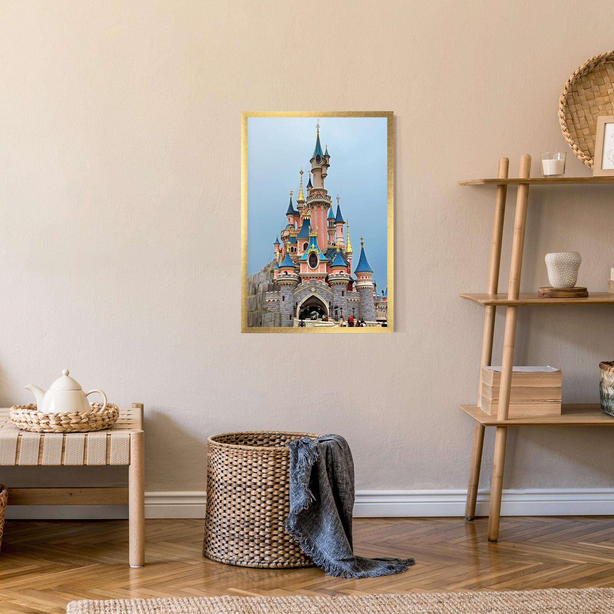 Keretezett Poszter Disneyland Castle mockup 9