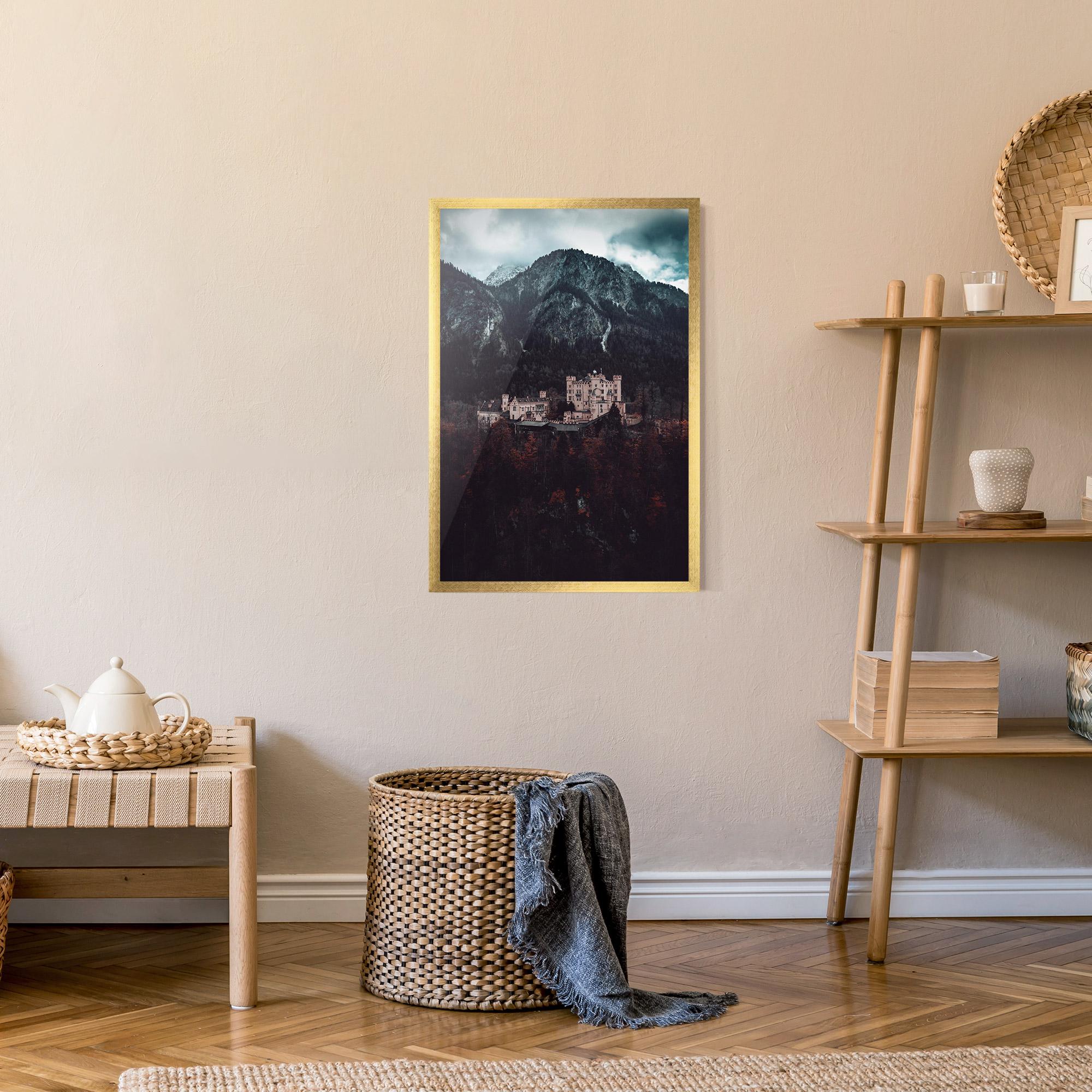 Keretezett Poszter Forest Castle mockup 9