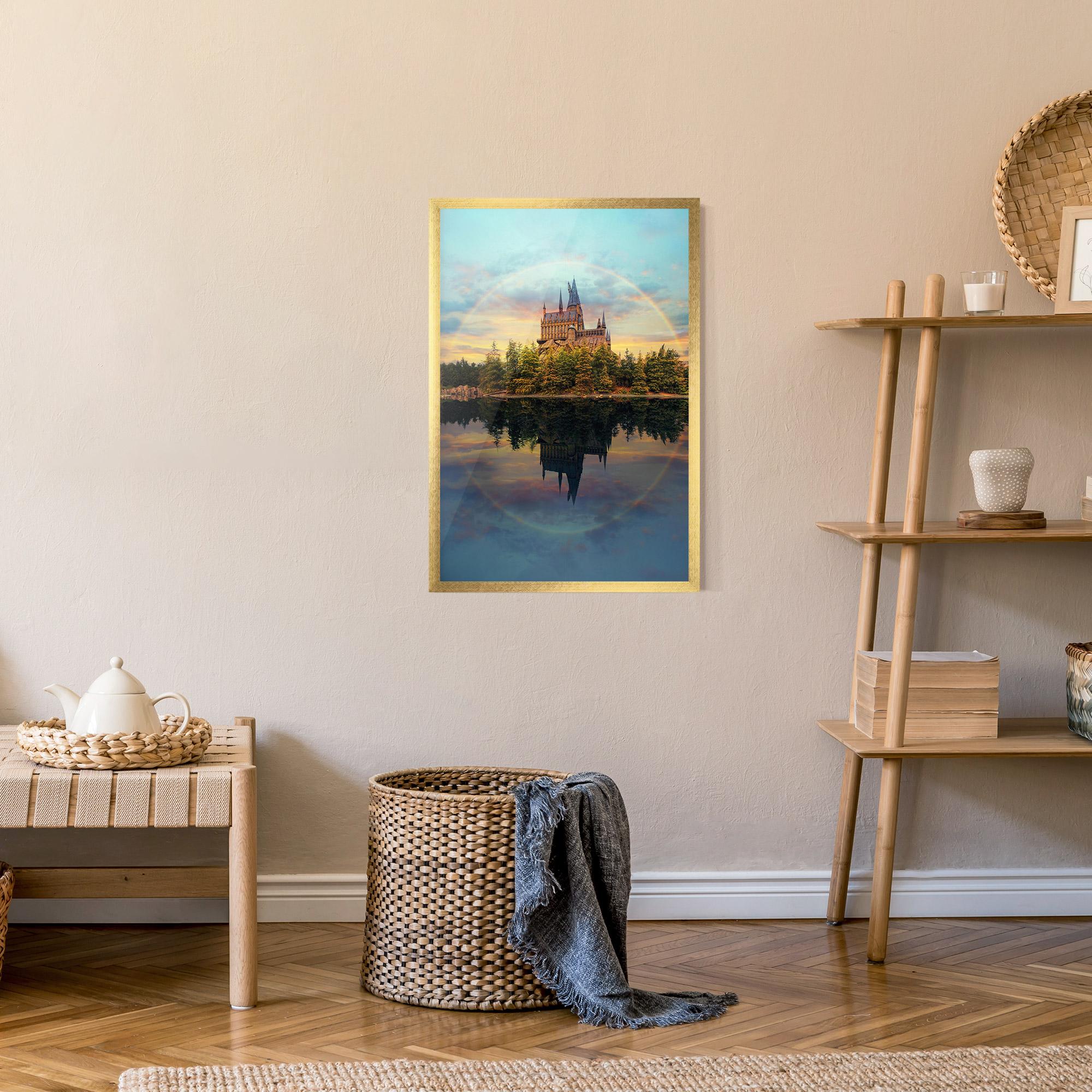 Keretezett Poszter Hogwarts Castle mockup 9