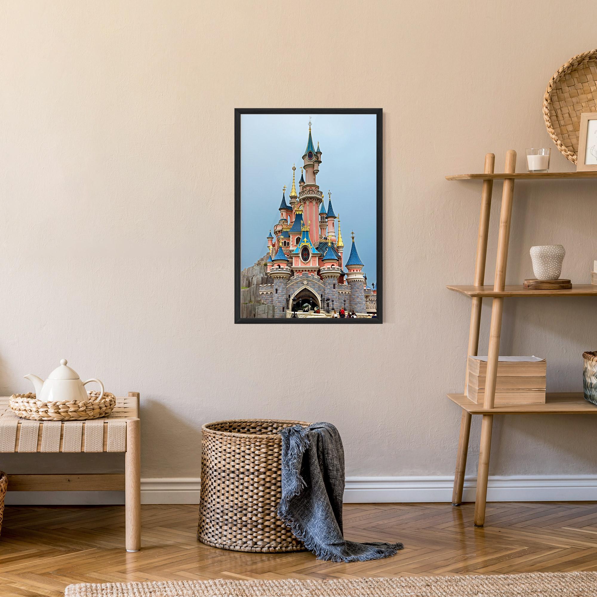 Keretezett Poszter Disneyland Castle mockup 9