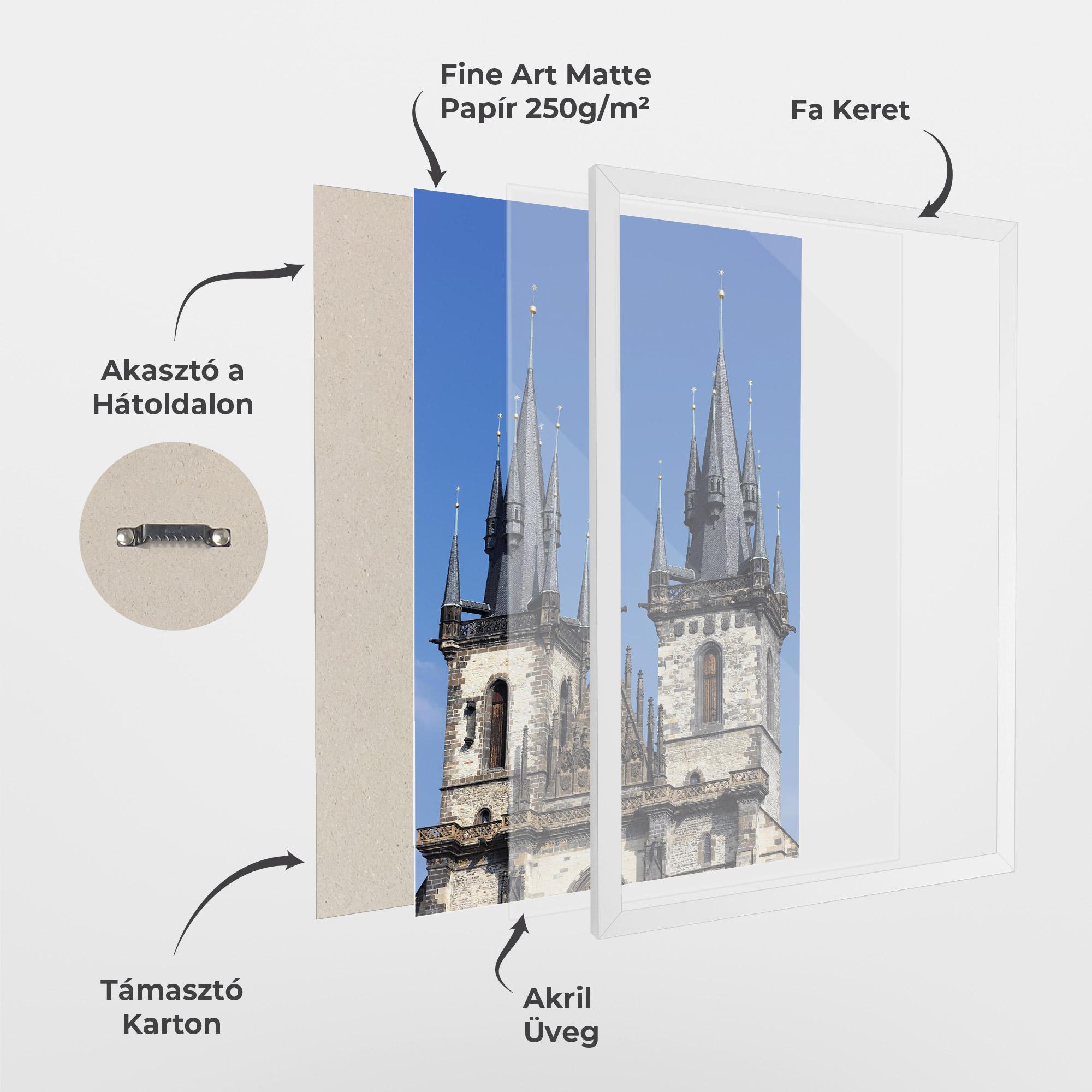 Keretezett Poszter Bohemian Church mockup 1