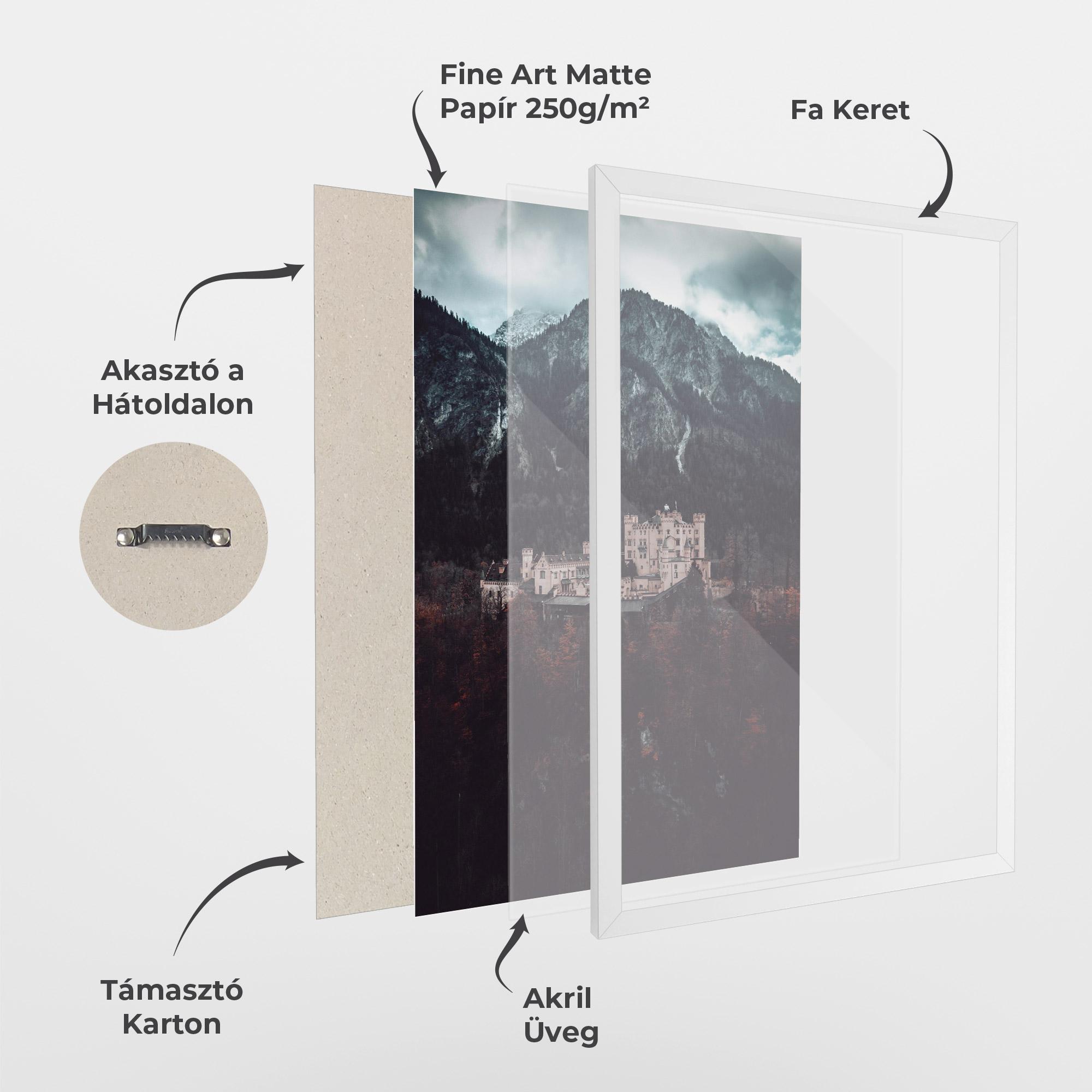 Keretezett Poszter Forest Castle mockup 1