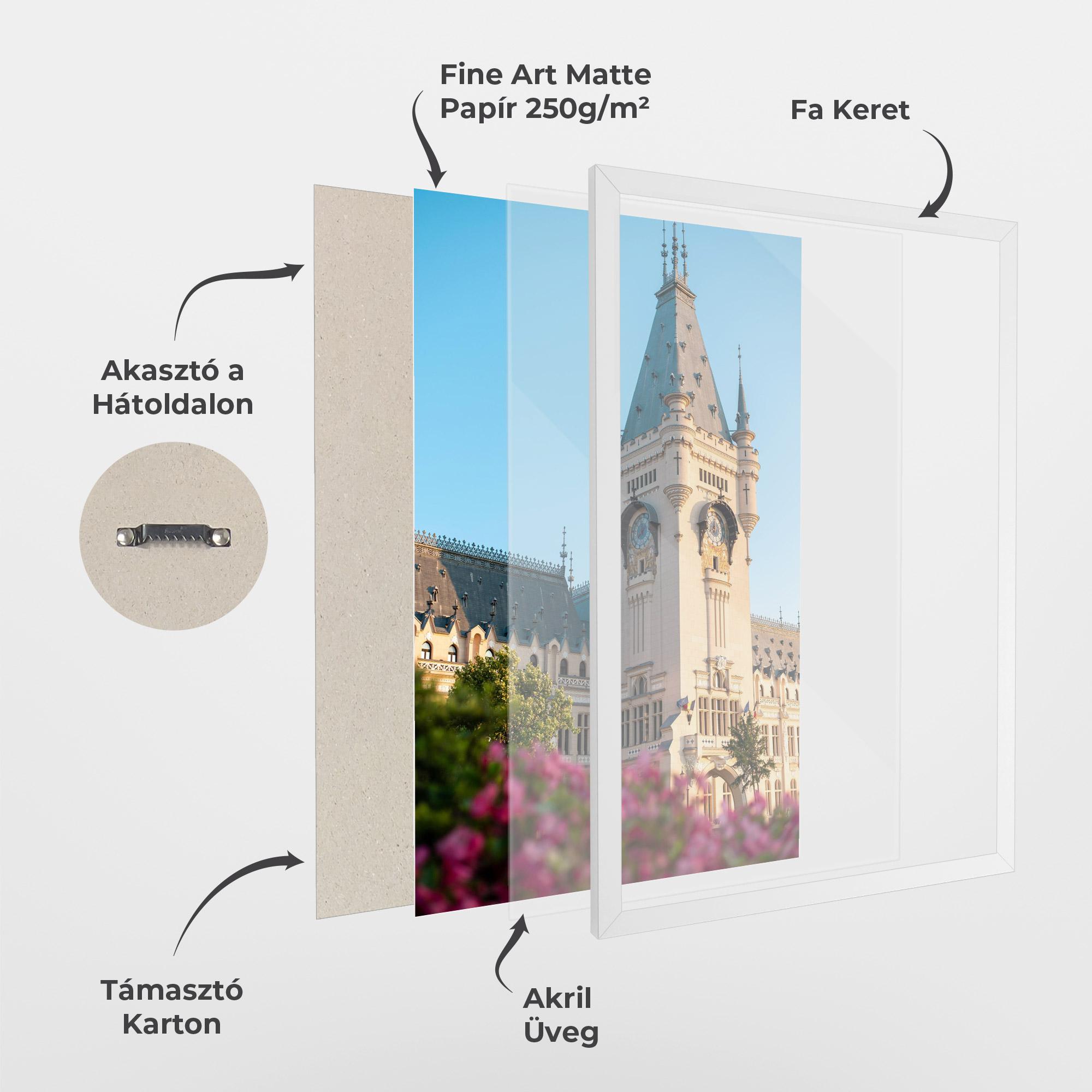 Keretezett Poszter Palace Culture Iasi mockup 1