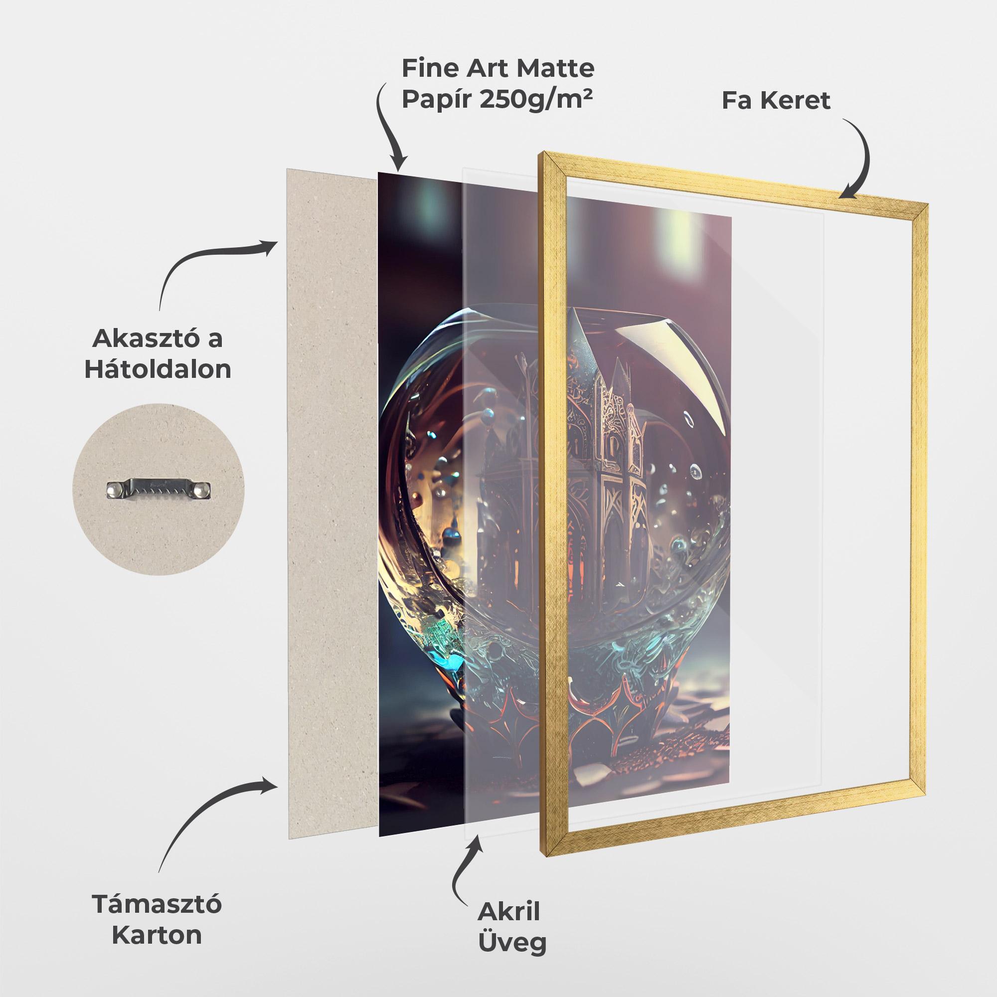 Keretezett Poszter Church Ball mockup 1