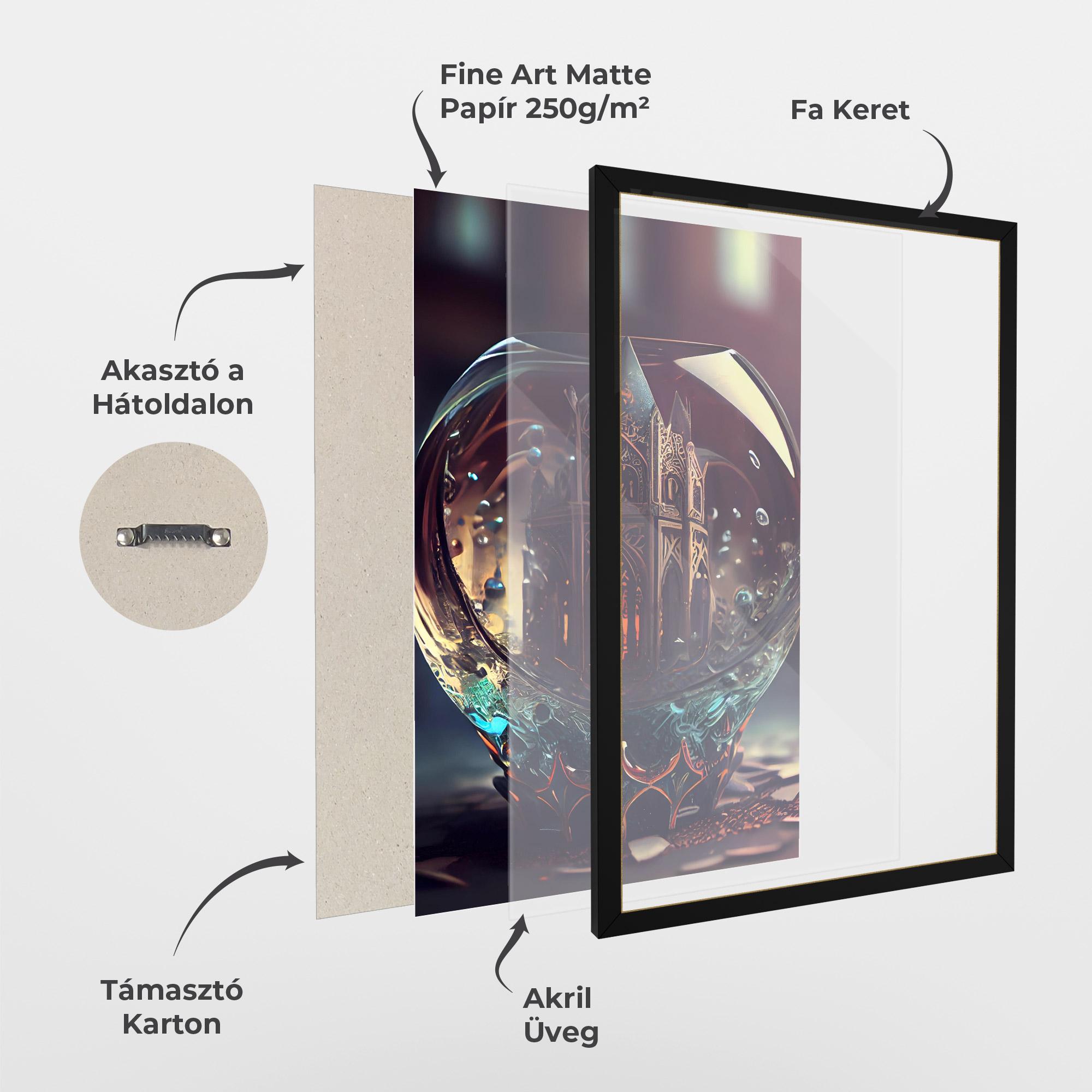 Keretezett Poszter Church Ball mockup 1