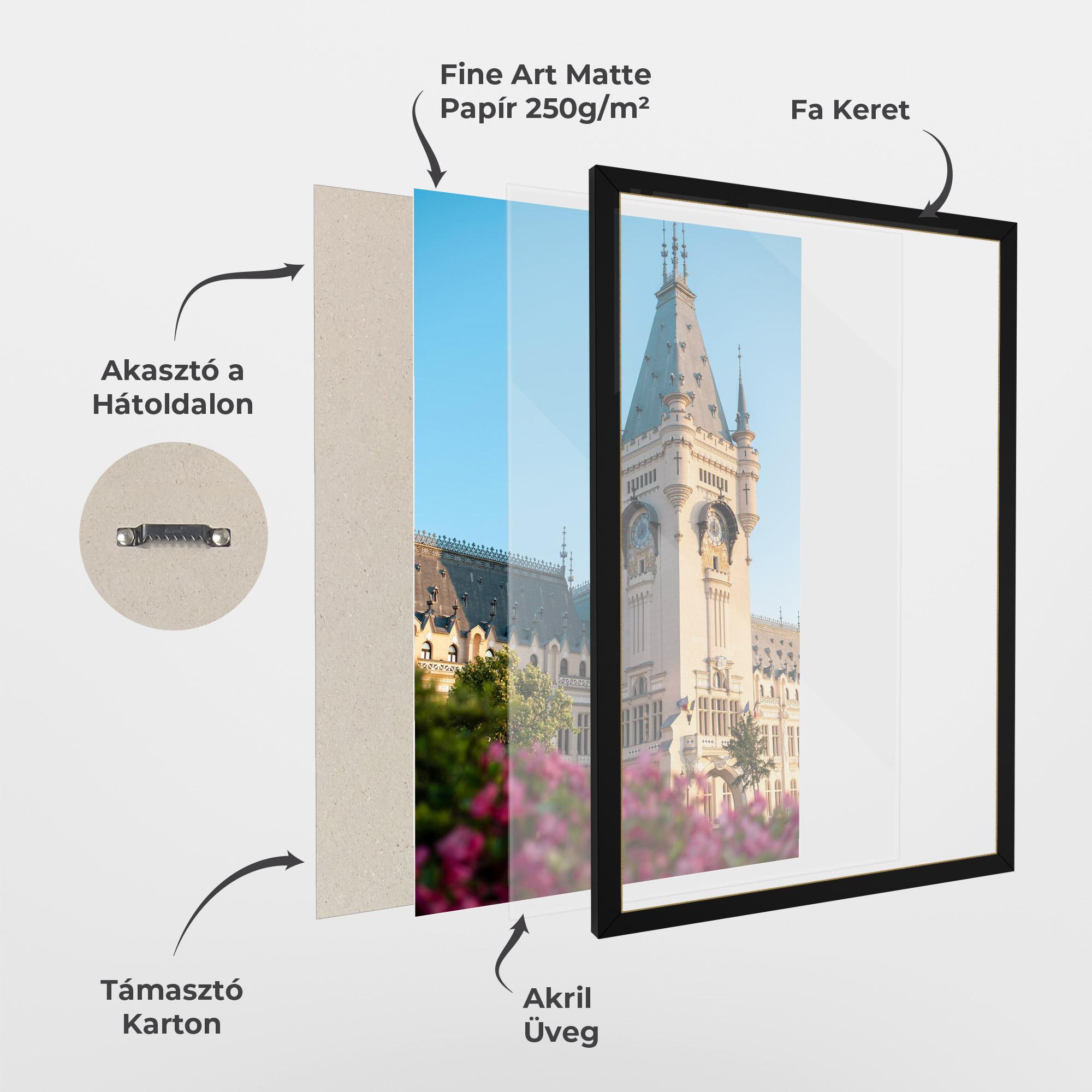 Keretezett Poszter Palace Culture Iasi mockup 1