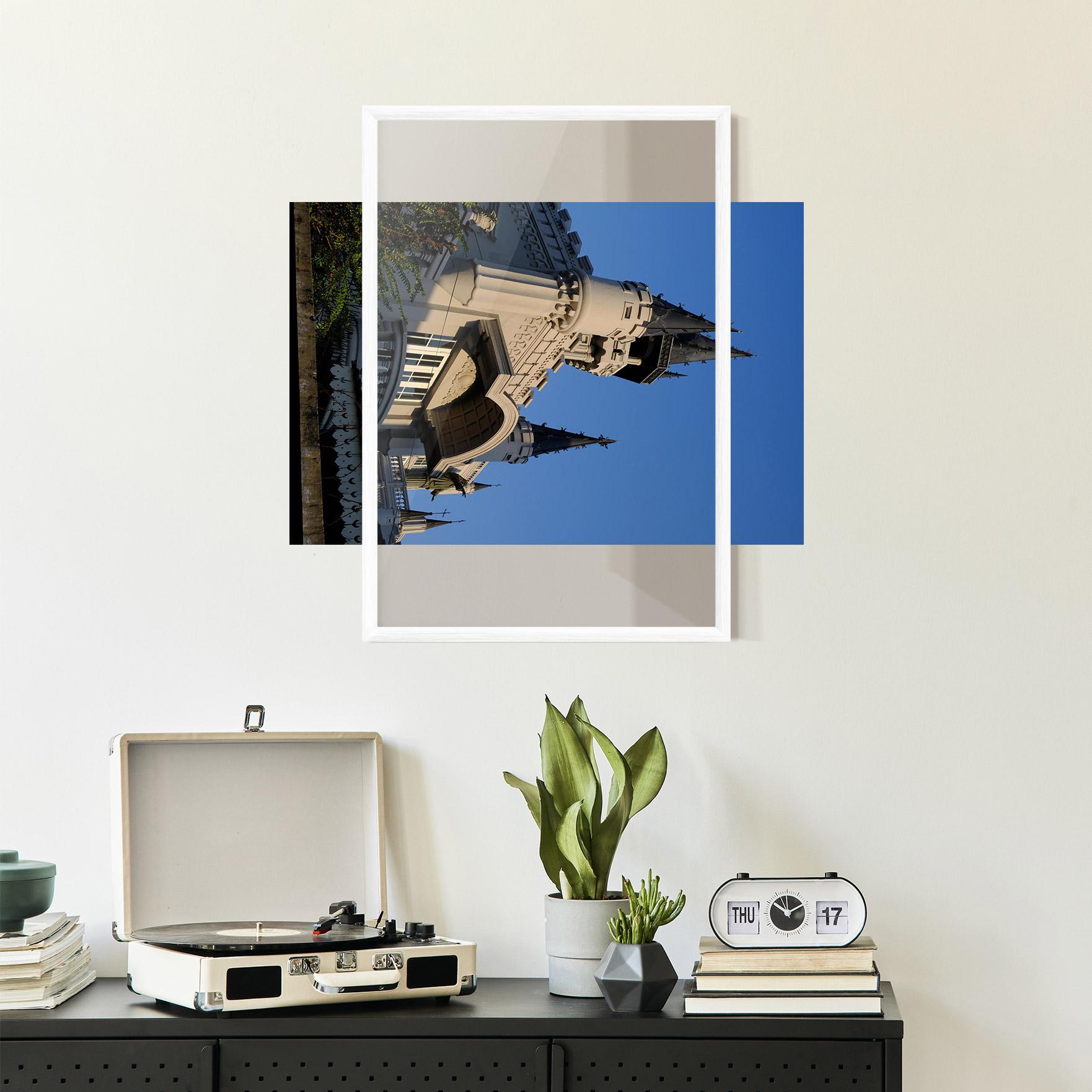 Keretezett Poszter Castle Blue mockup 2