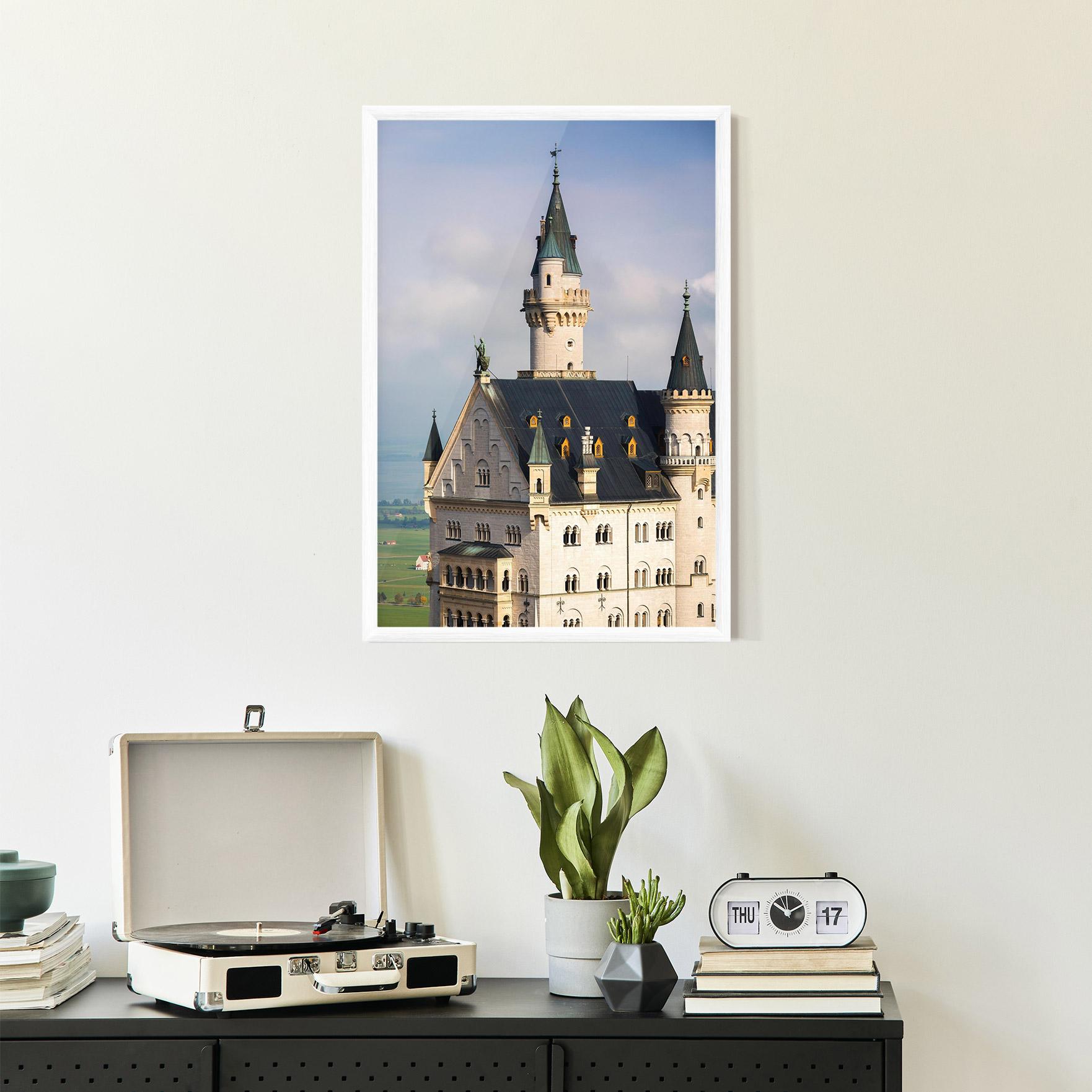 Keretezett Poszter Neuschwanstein Castle View mockup 2