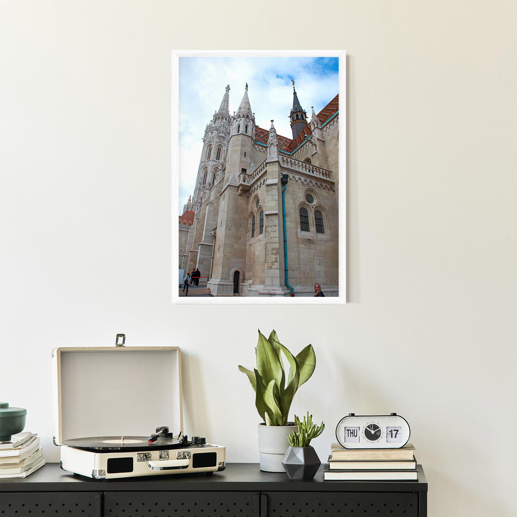 Keretezett Poszter Old Building mockup 2