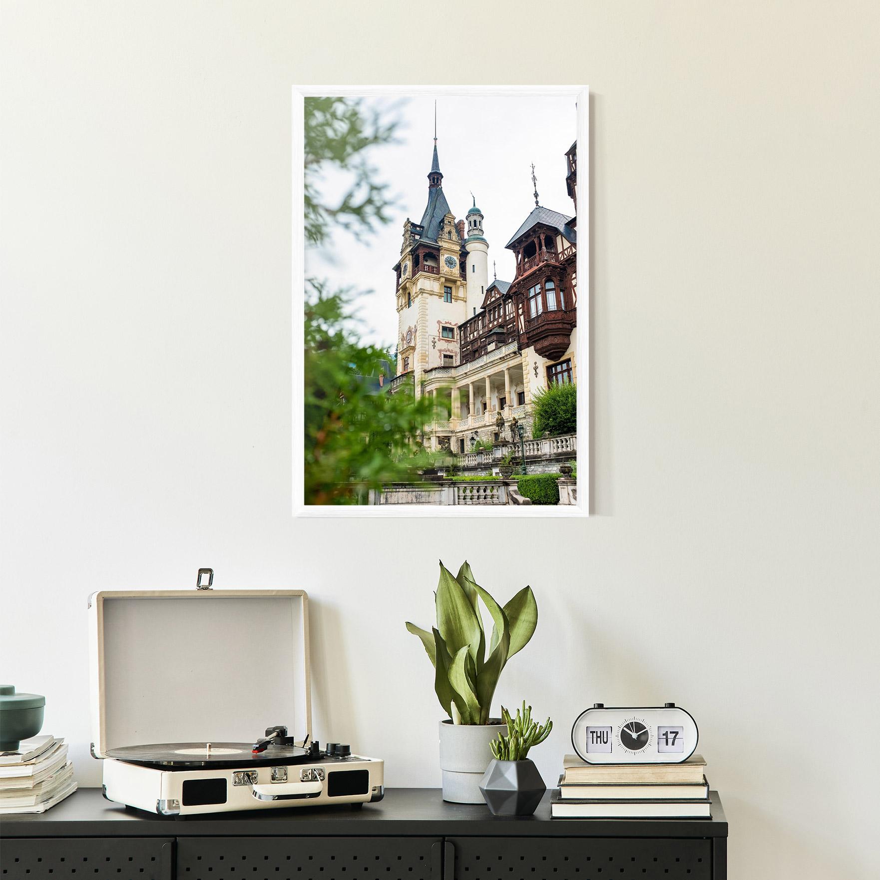 Keretezett Poszter Peles Castle Romania mockup 2