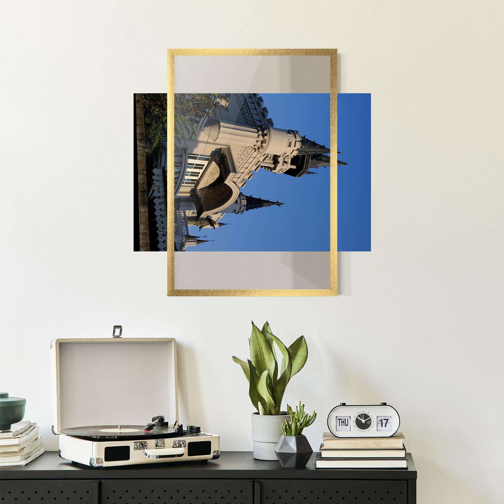 Keretezett Poszter Castle Blue mockup 2