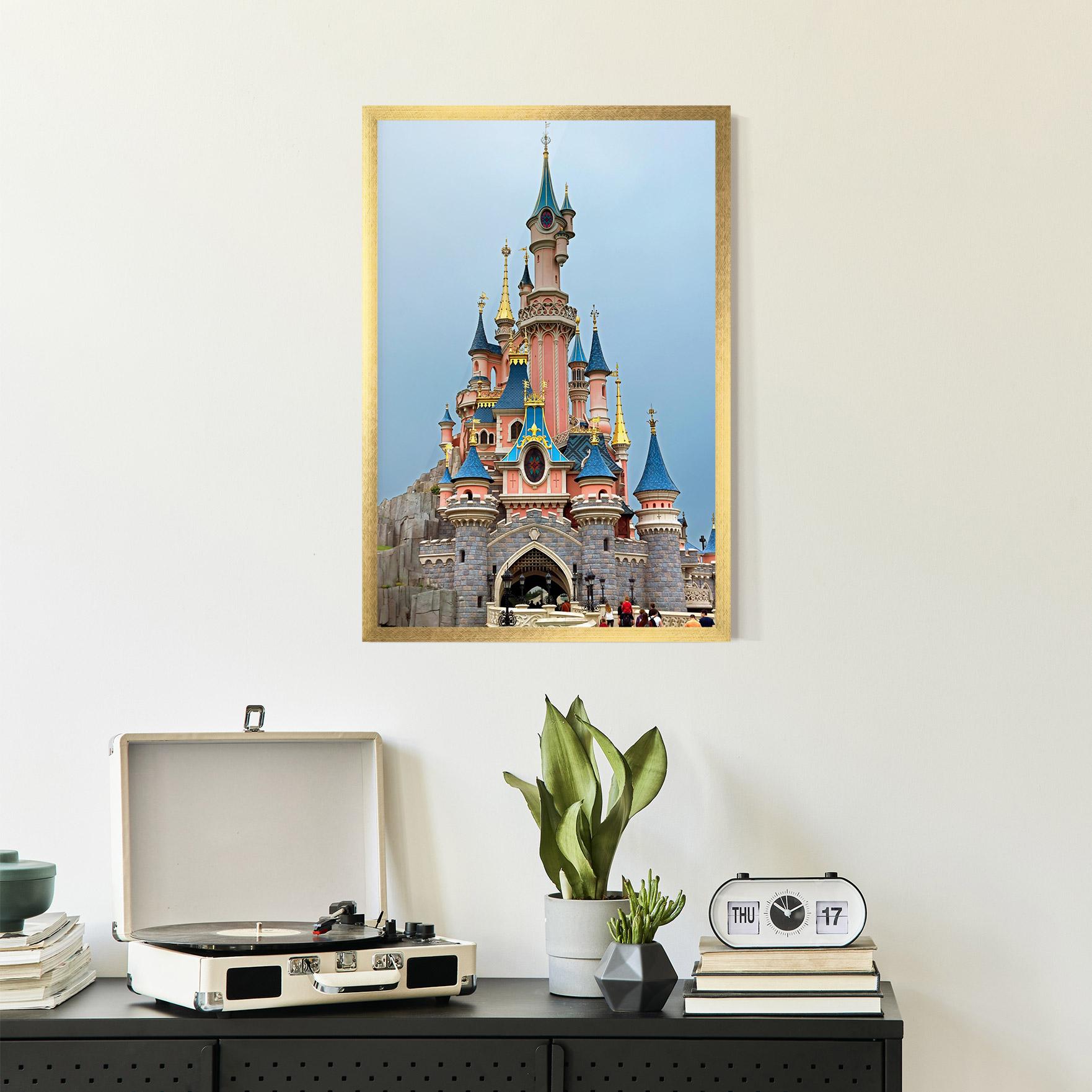 Keretezett Poszter Disneyland Castle mockup 2