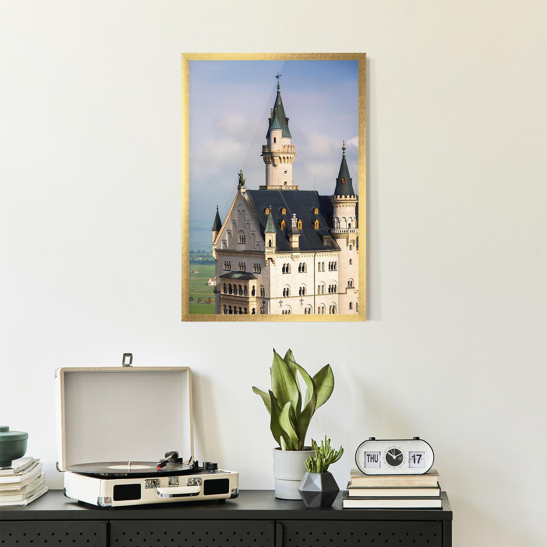 Keretezett Poszter Neuschwanstein Castle View mockup 2