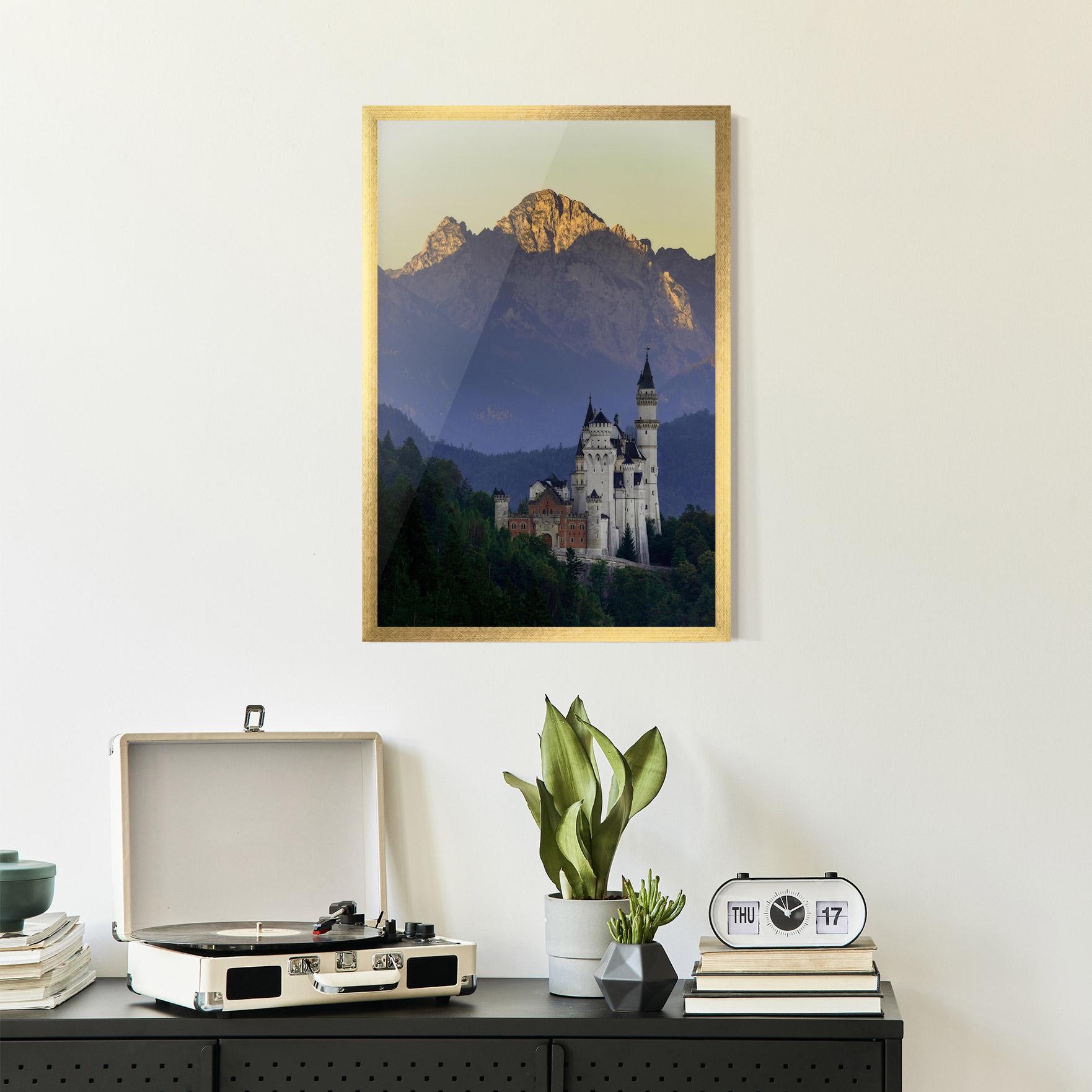 Keretezett Poszter Neuschwanstein Castle mockup 2