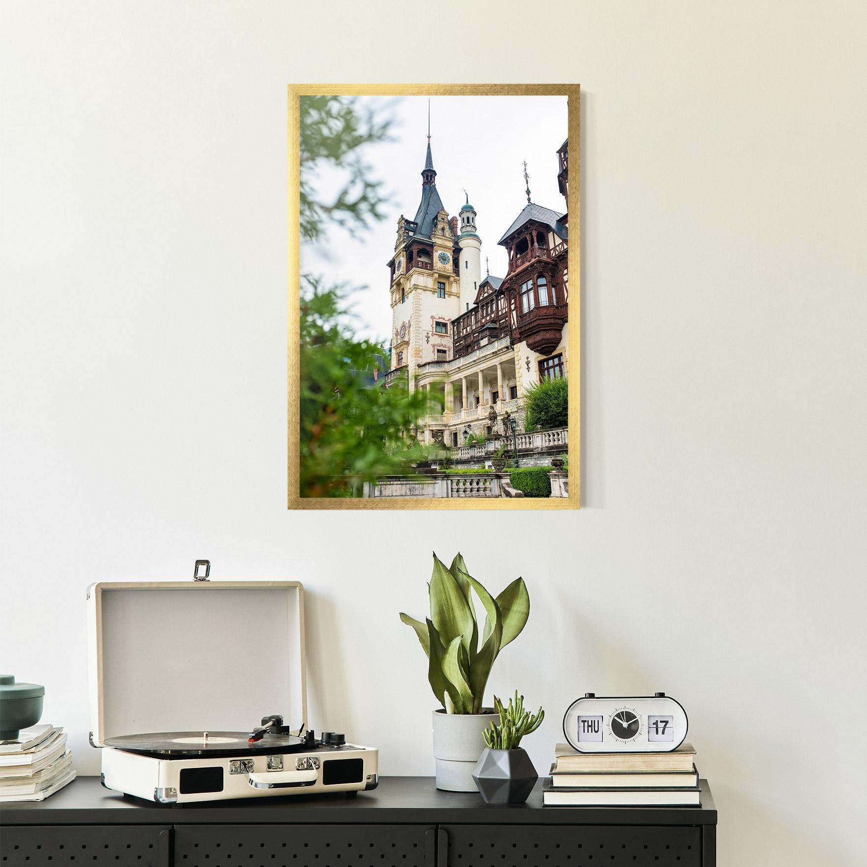 Keretezett Poszter Peles Castle Romania mockup 2