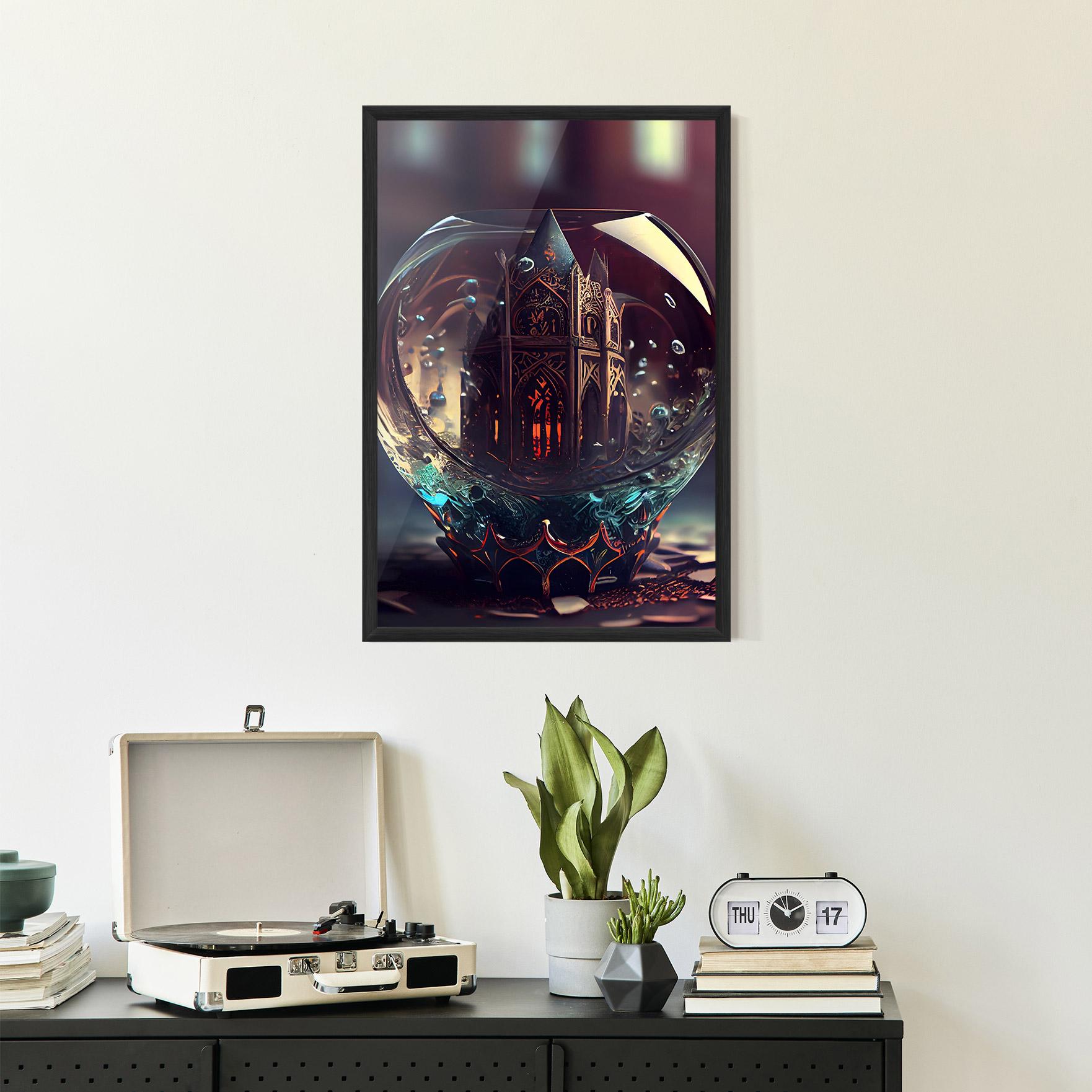 Keretezett Poszter Church Ball mockup 2