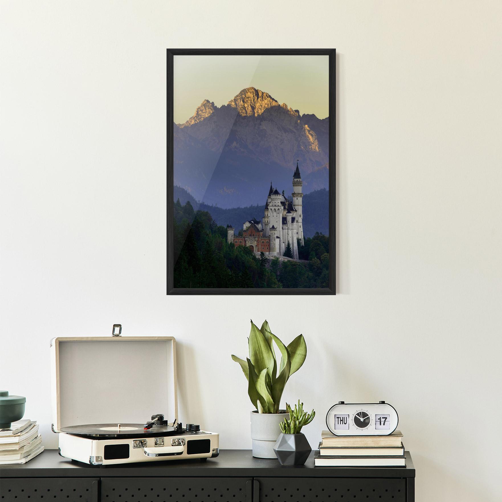 Keretezett Poszter Neuschwanstein Castle mockup 2