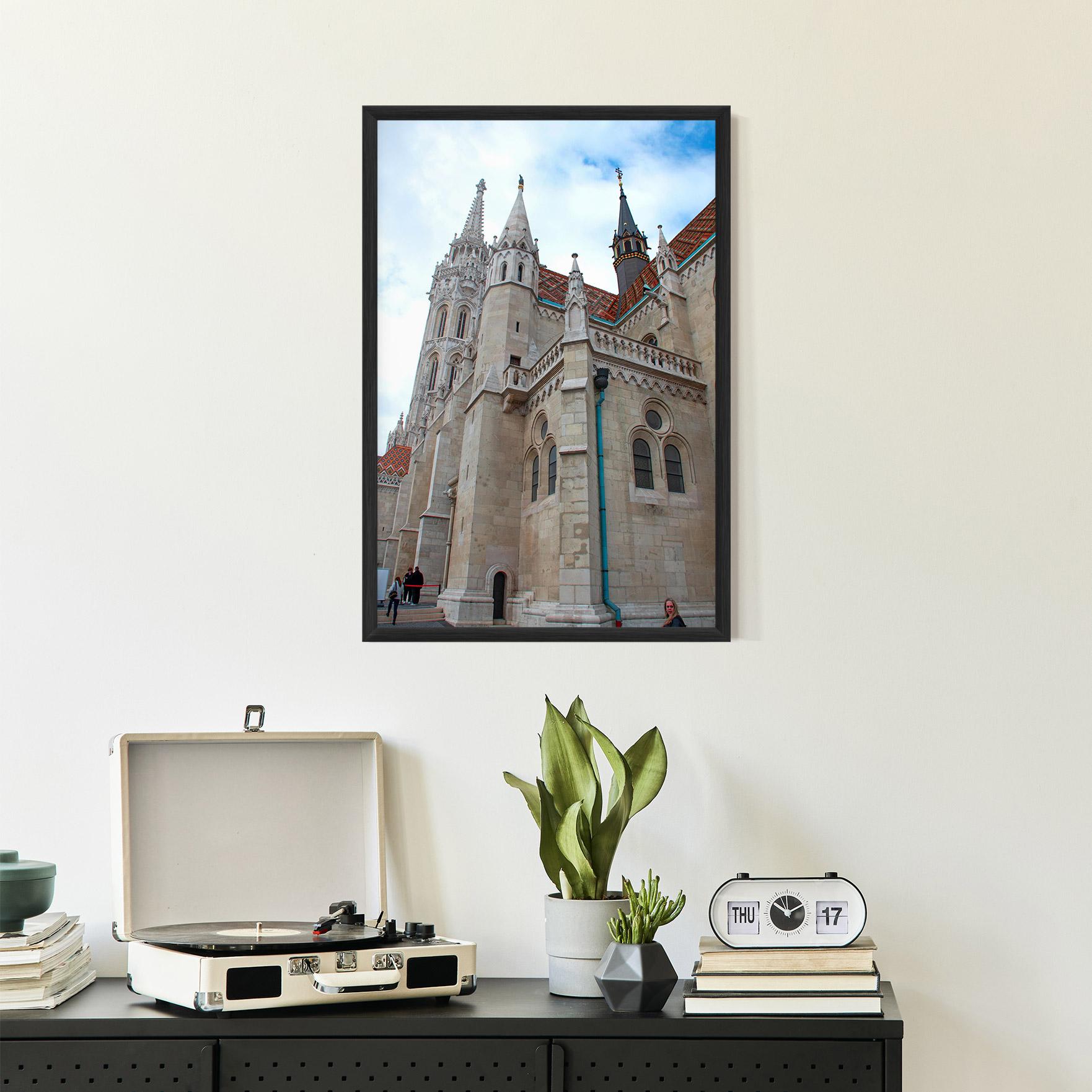 Keretezett Poszter Old Building mockup 2