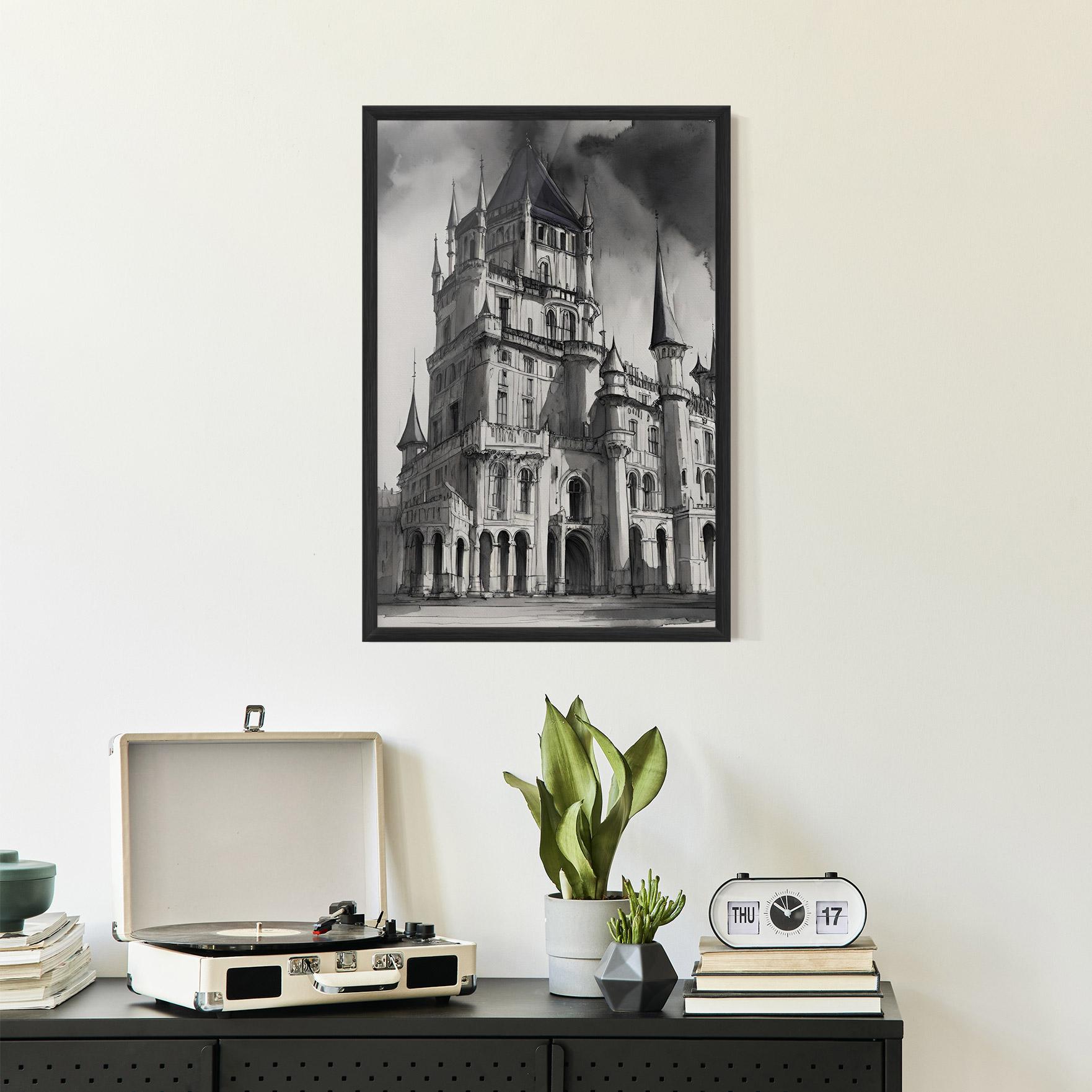 Keretezett Poszter Palace Versailles mockup 2