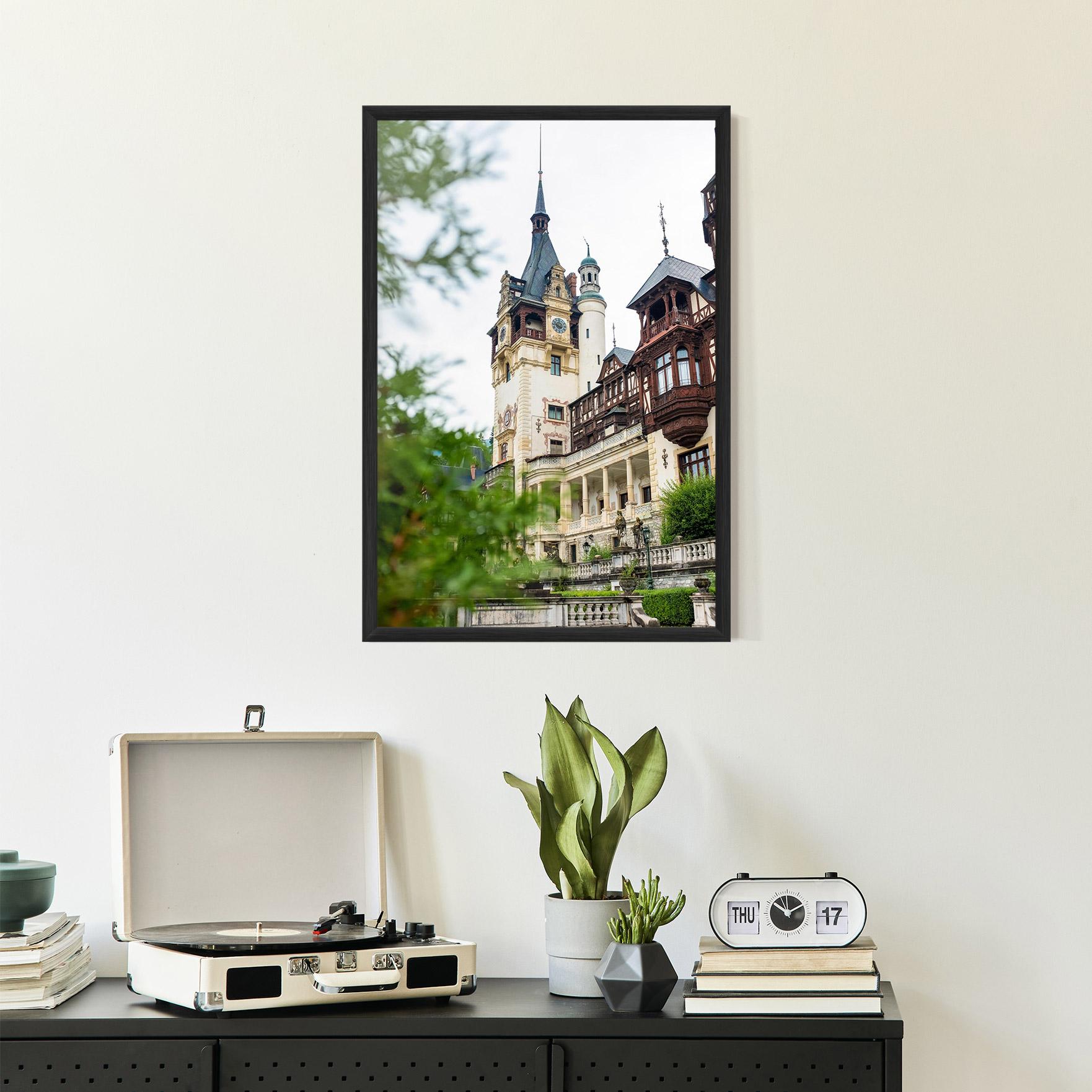 Keretezett Poszter Peles Castle Romania mockup 2