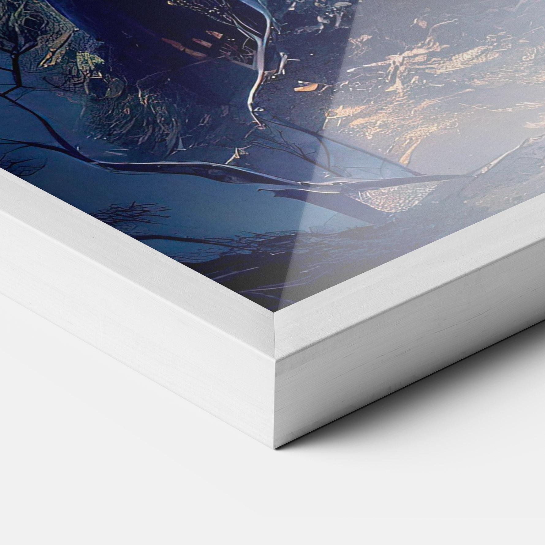 Keretezett Poszter Blue Art Castle mockup 3