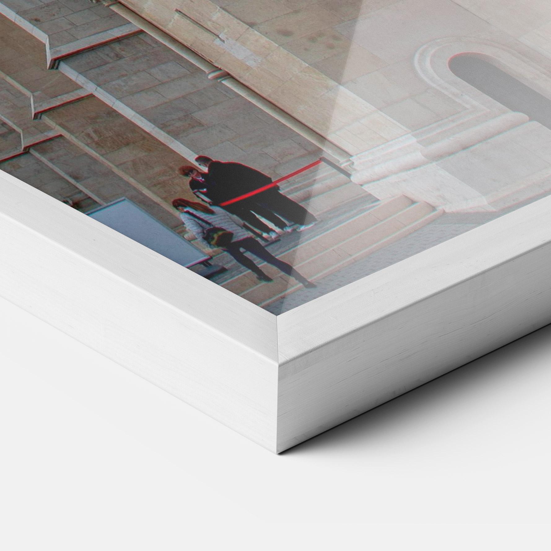 Keretezett Poszter Old Building mockup 3