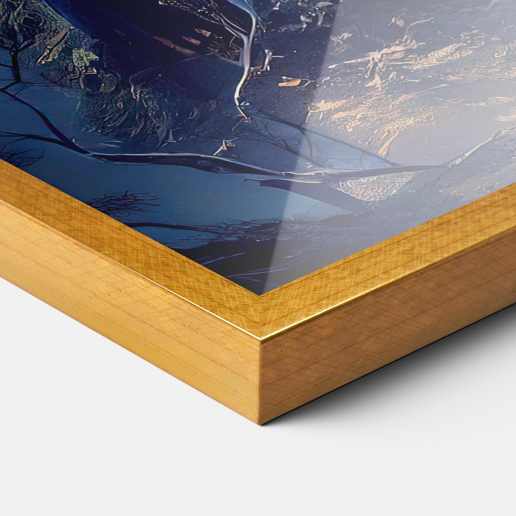 Keretezett Poszter Blue Art Castle mockup 3