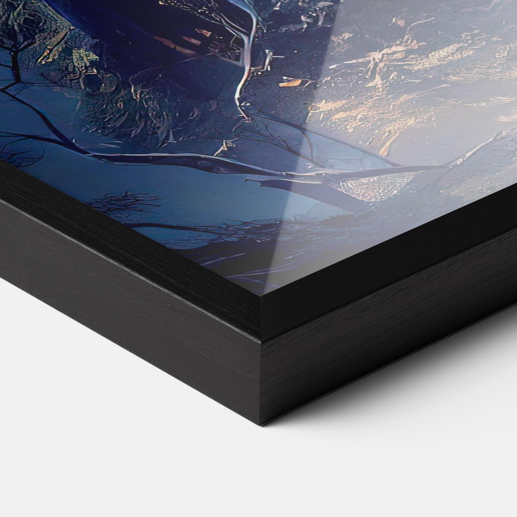 Keretezett Poszter Blue Art Castle mockup 3