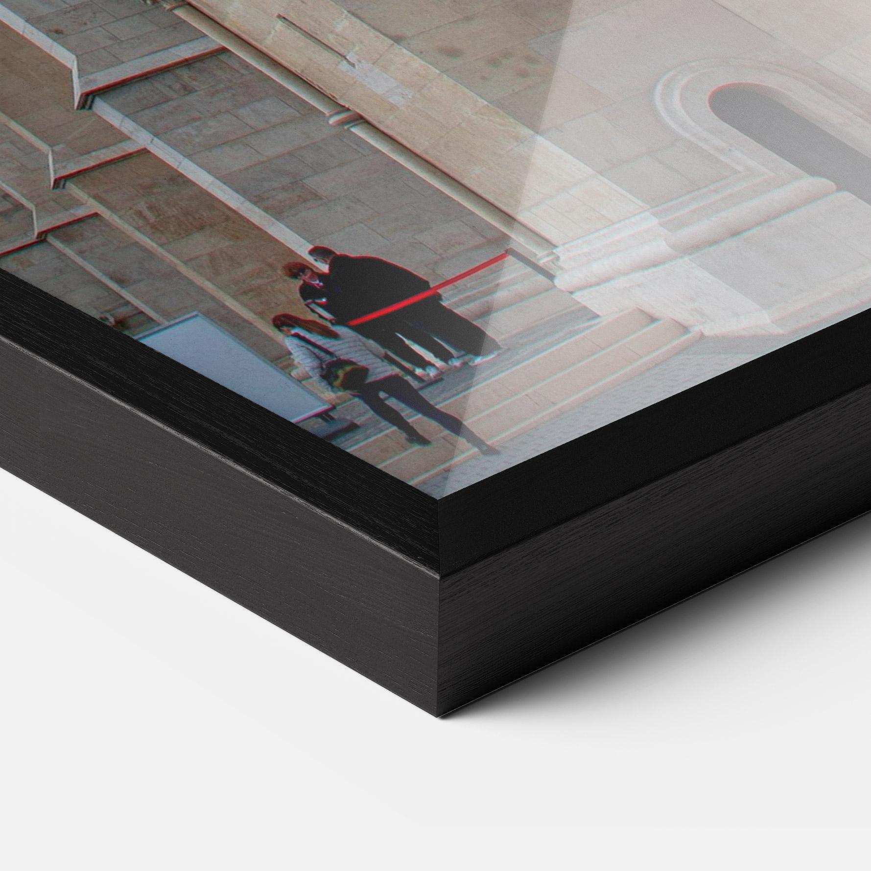 Keretezett Poszter Old Building mockup 3