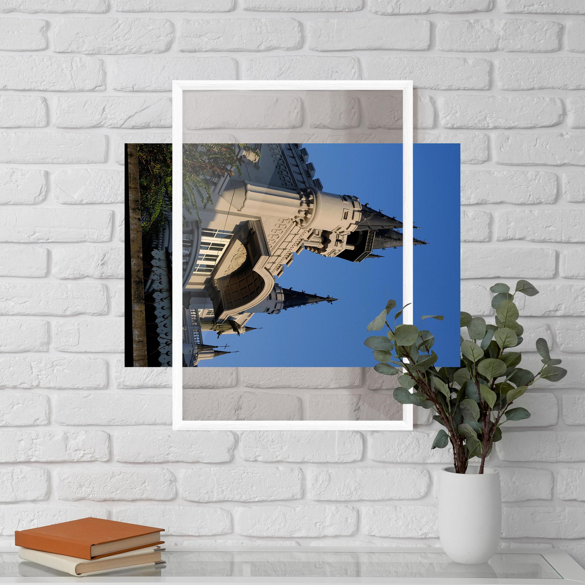 Keretezett Poszter Castle Blue mockup 5