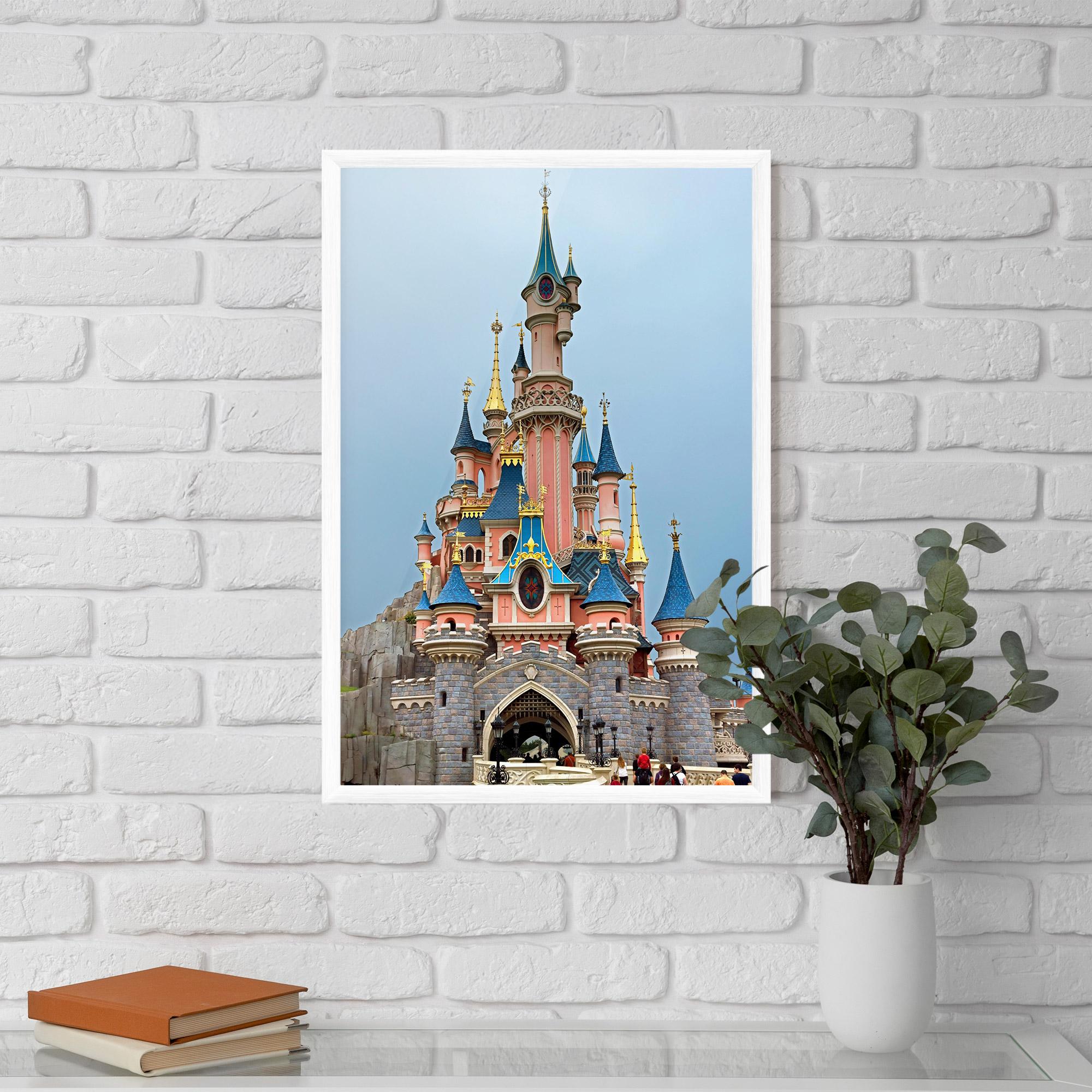 Keretezett Poszter Disneyland Castle mockup 5