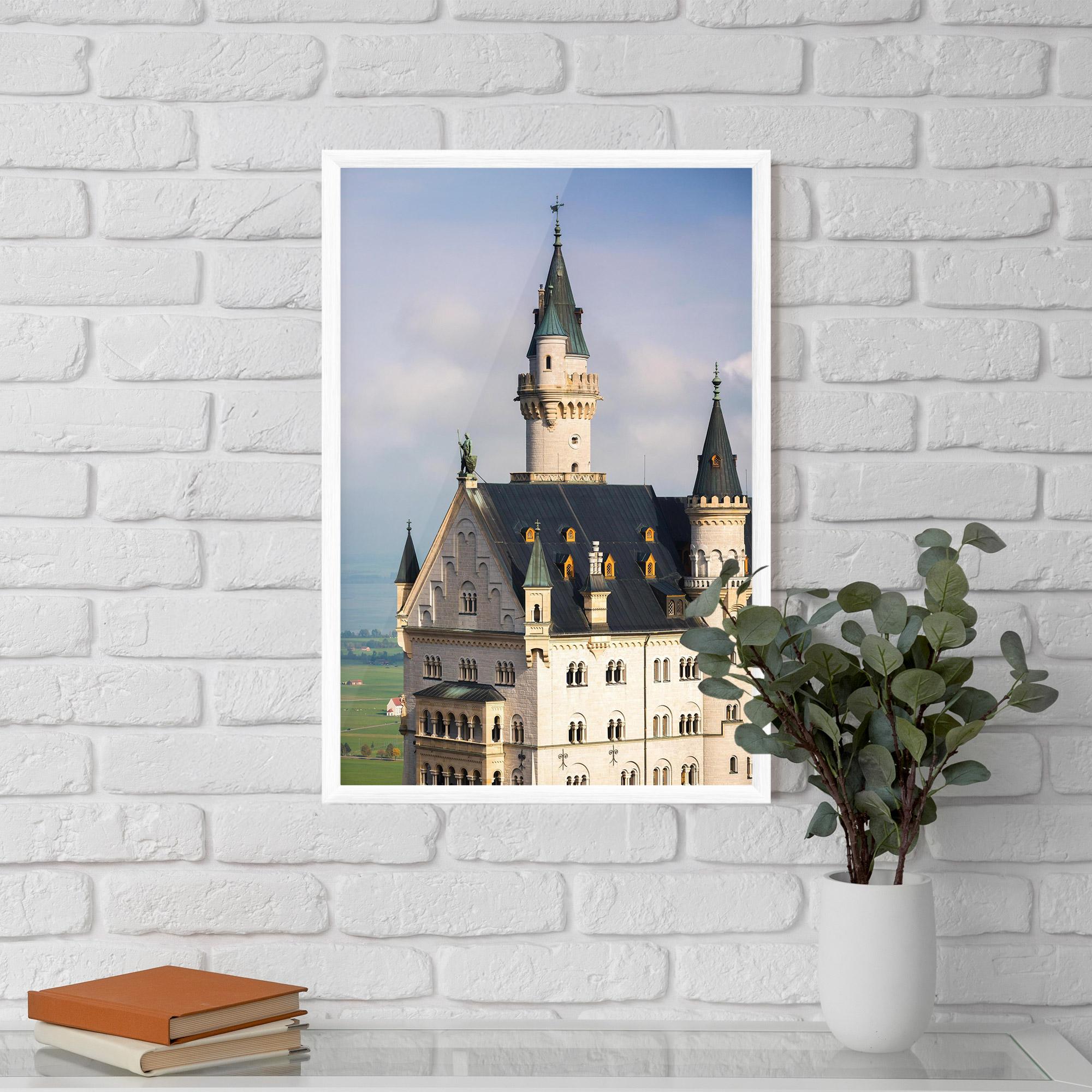 Keretezett Poszter Neuschwanstein Castle View mockup 5