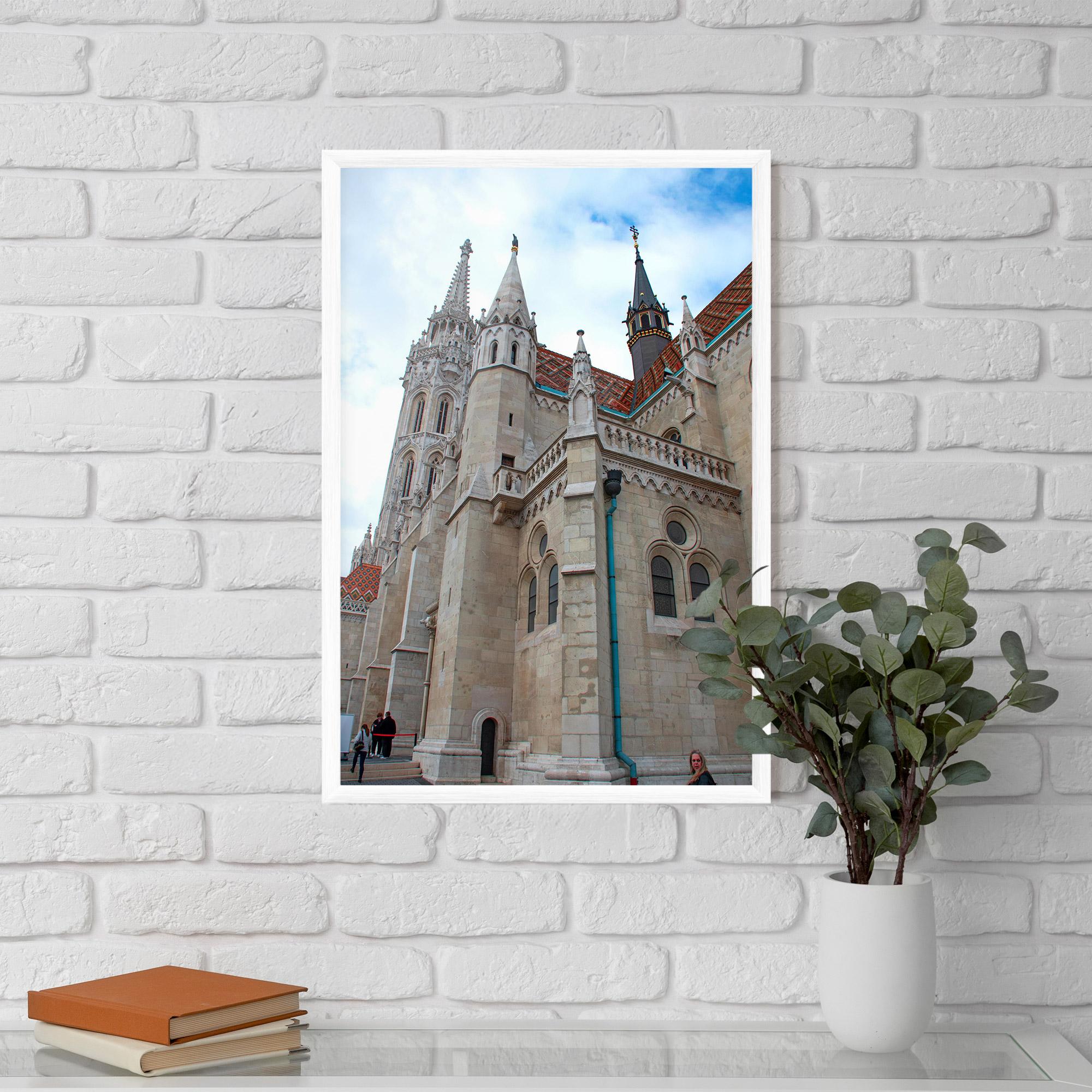 Keretezett Poszter Old Building mockup 5