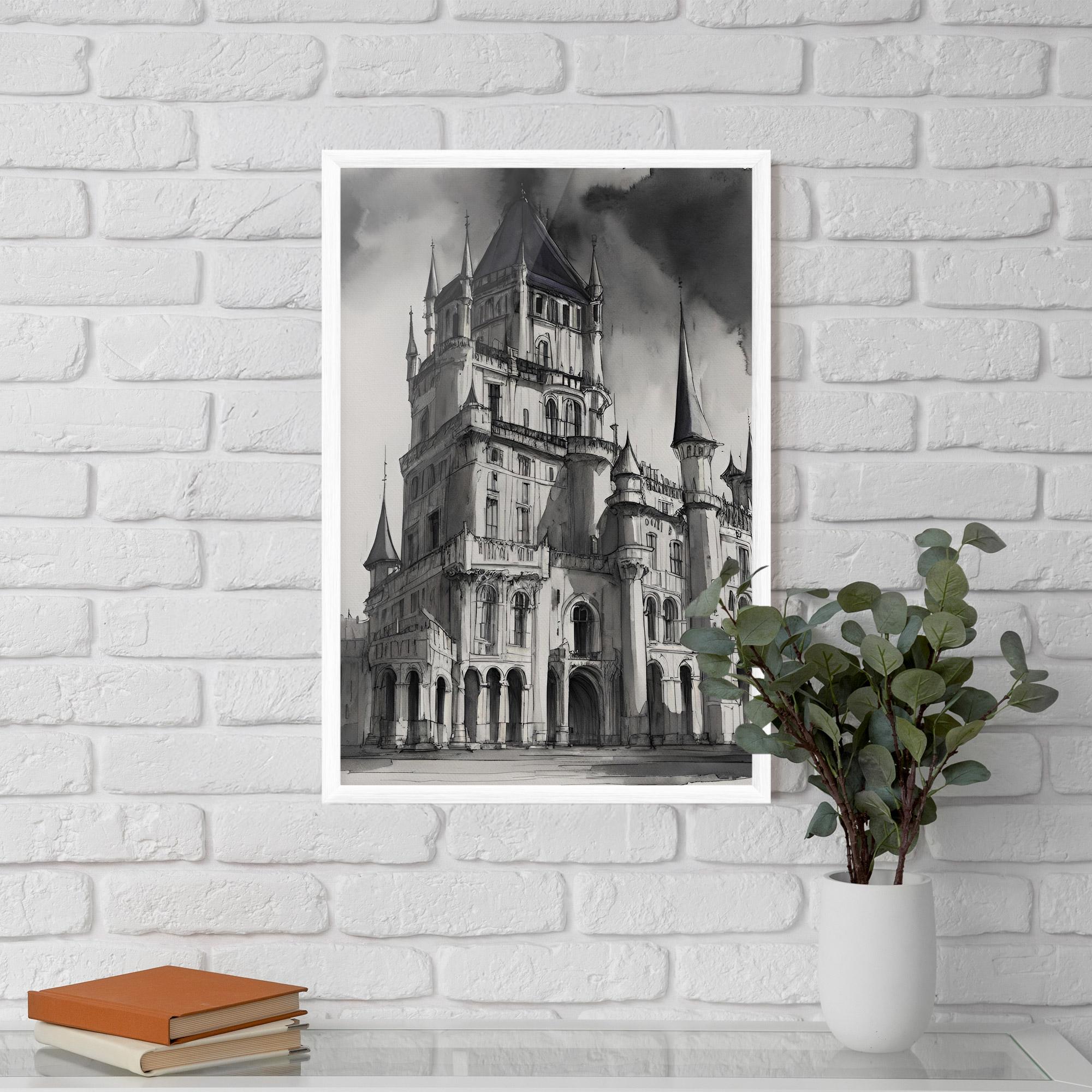 Keretezett Poszter Palace Versailles mockup 5