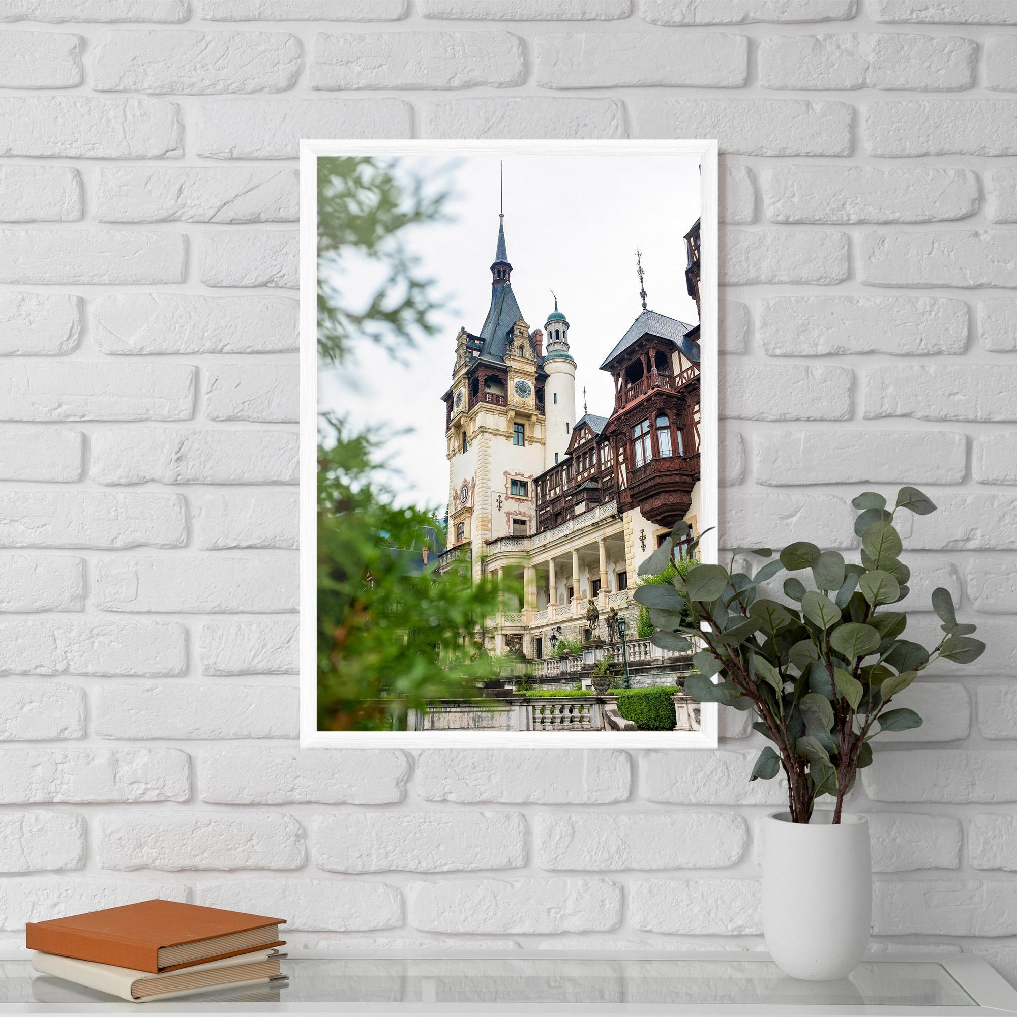 Keretezett Poszter Peles Castle Romania mockup 5