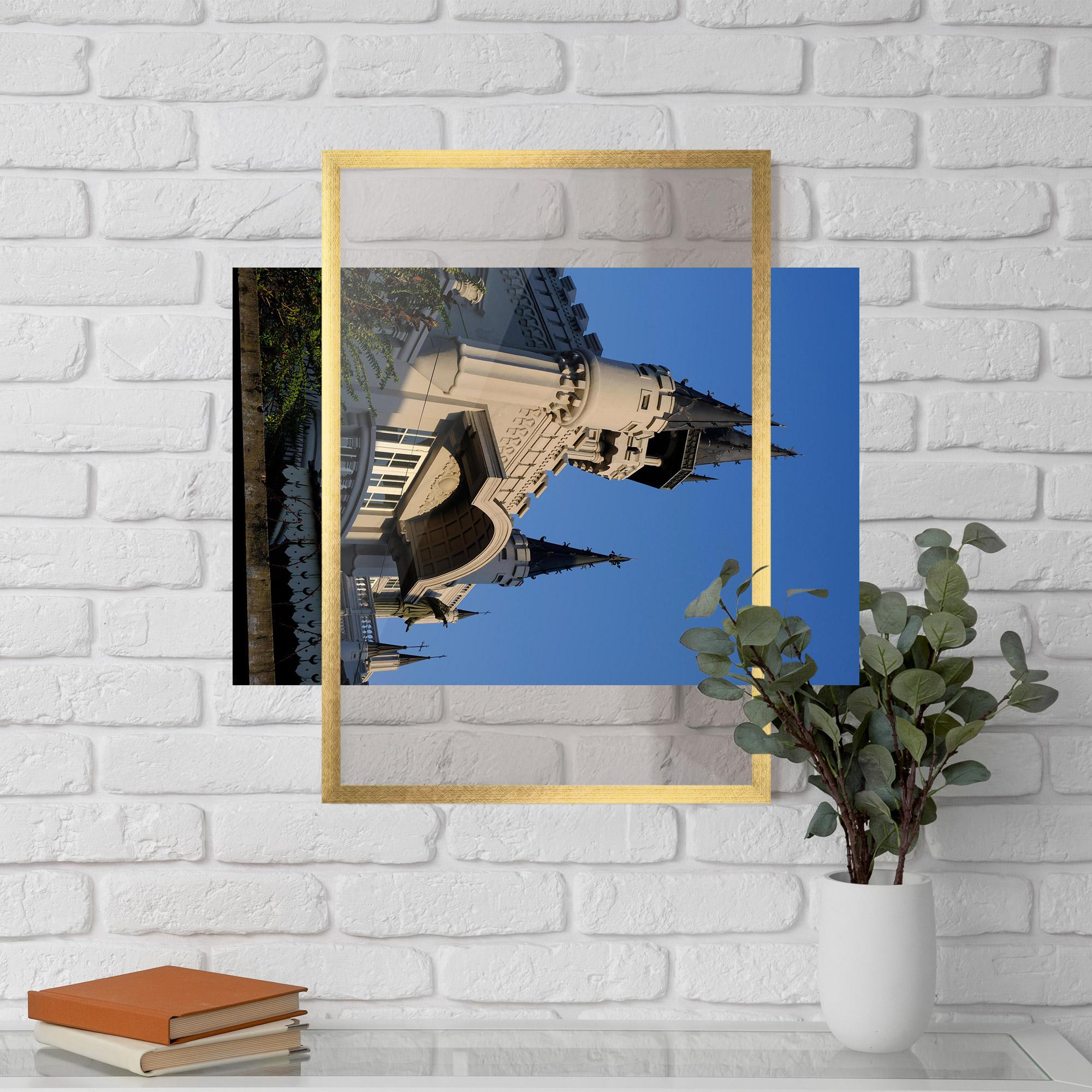 Keretezett Poszter Castle Blue mockup 5